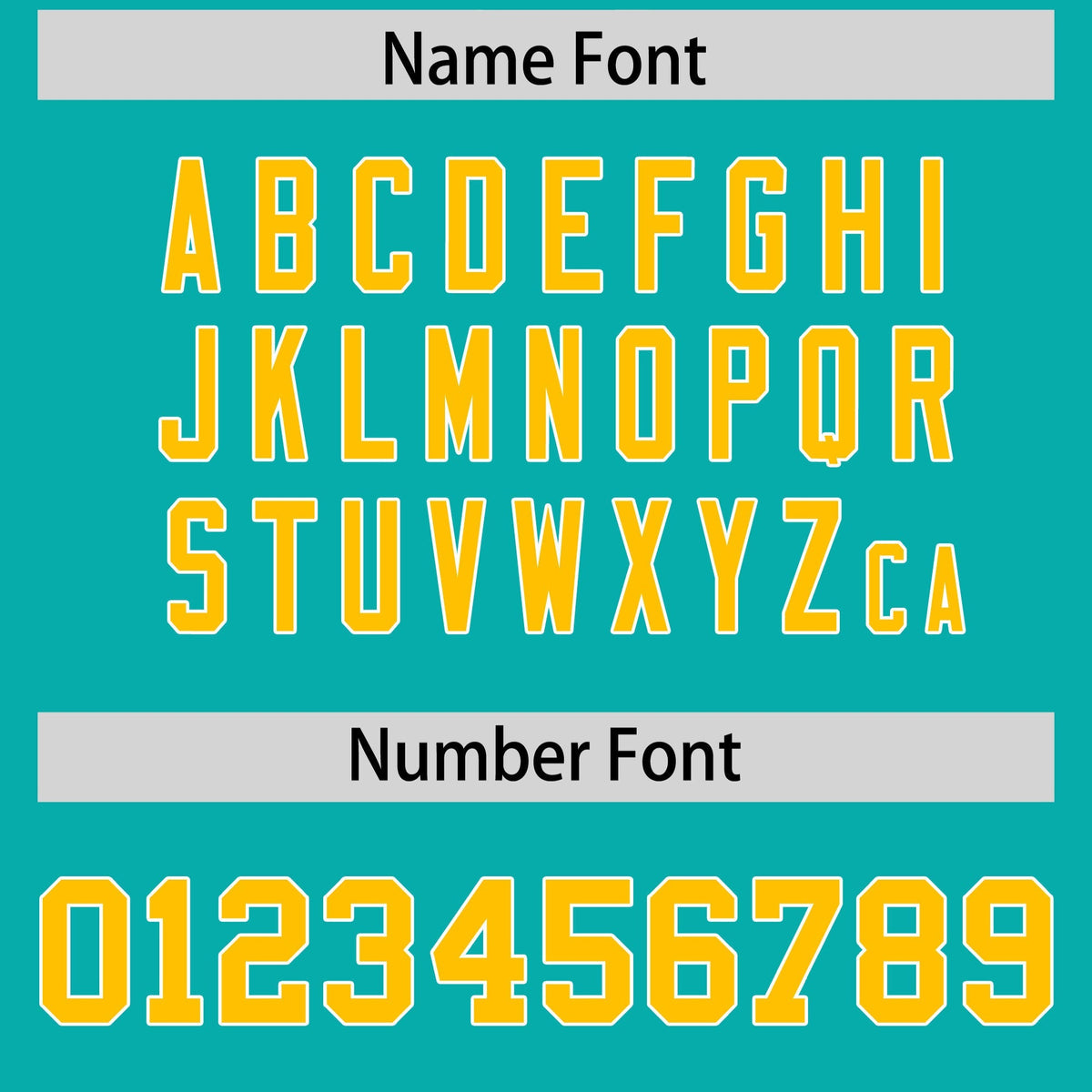 Custom Aqua Gold Personalized Shoulder Cut Two-Tone Authentic American Football Jersey