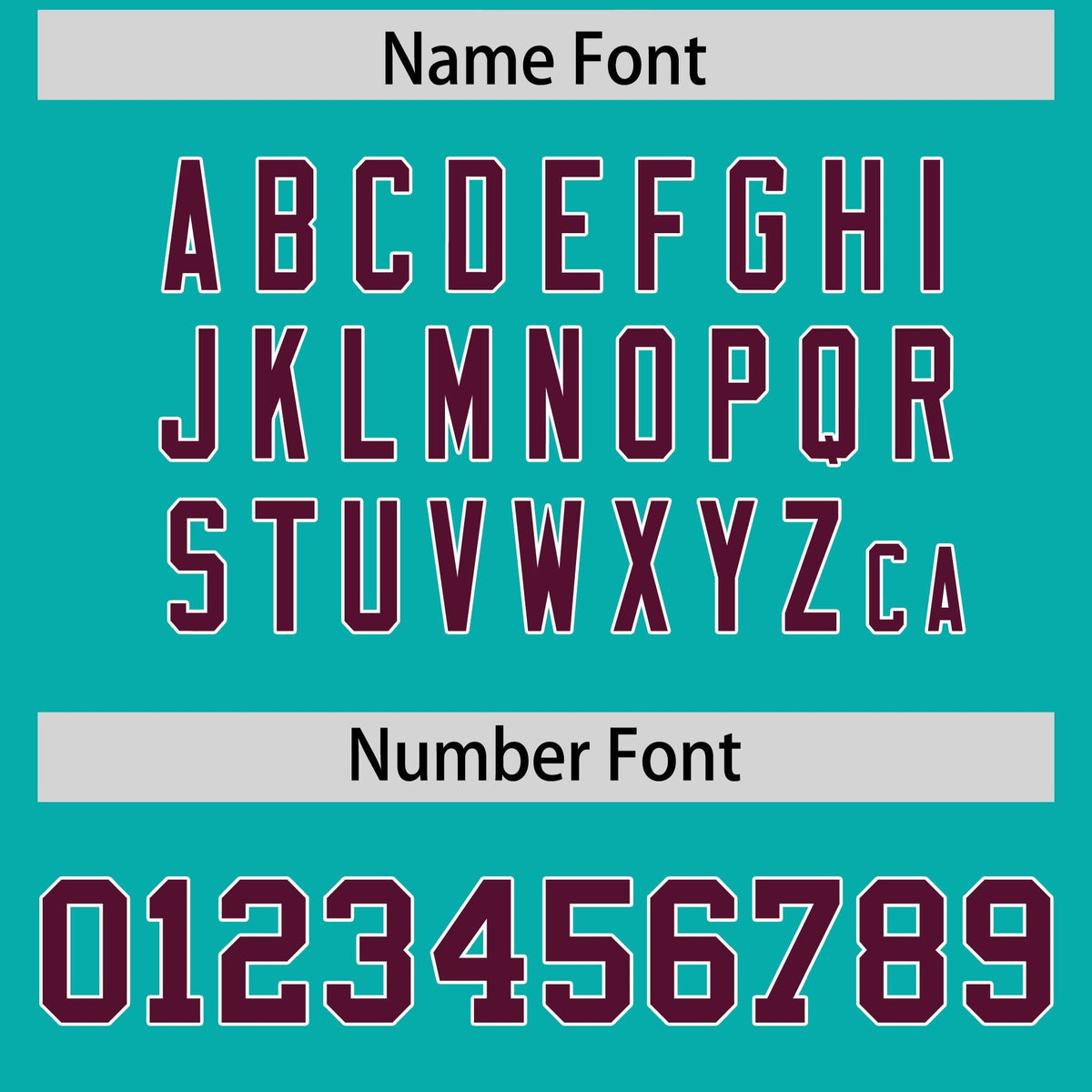 Custom Aqua Crimson Personalized Shoulder Cut Two-Tone Authentic American Football Jersey