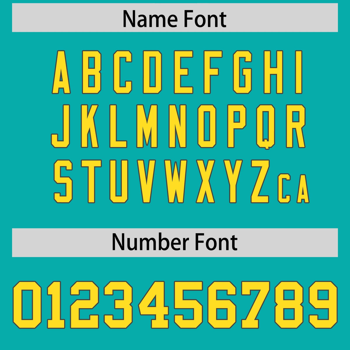 Custom Aqua Gold Personalized Shoulder Cut Two-Tone Authentic American Football Jersey