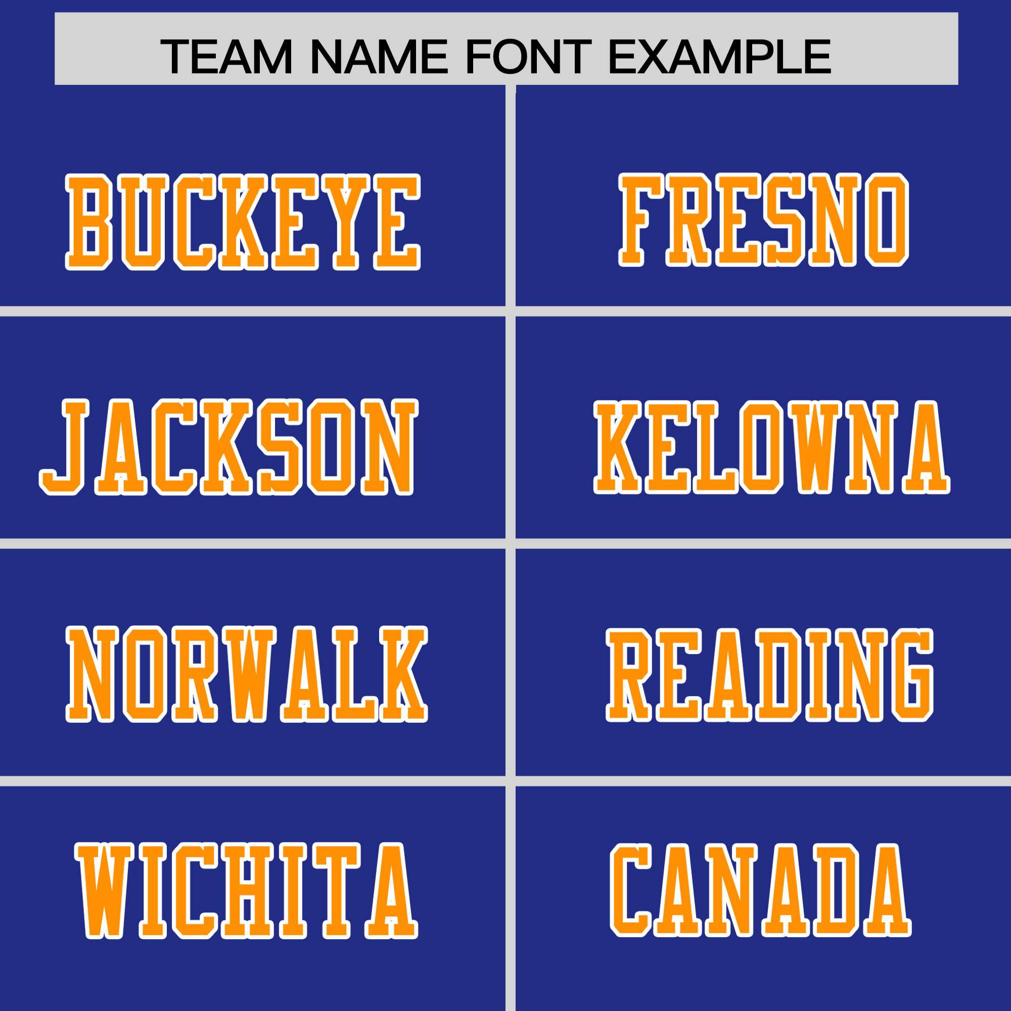 Custom Royal Orange Personalized Shoulder Cut Two-Tone Authentic American Football Jersey