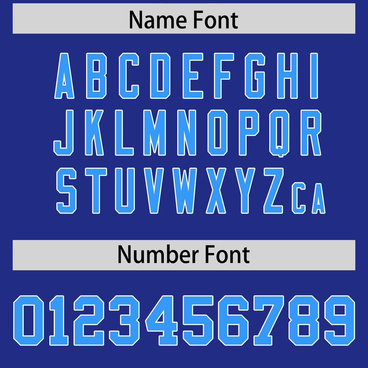 Custom Royal Light Blue Personalized Shoulder Cut Two-Tone Authentic American Football Jersey