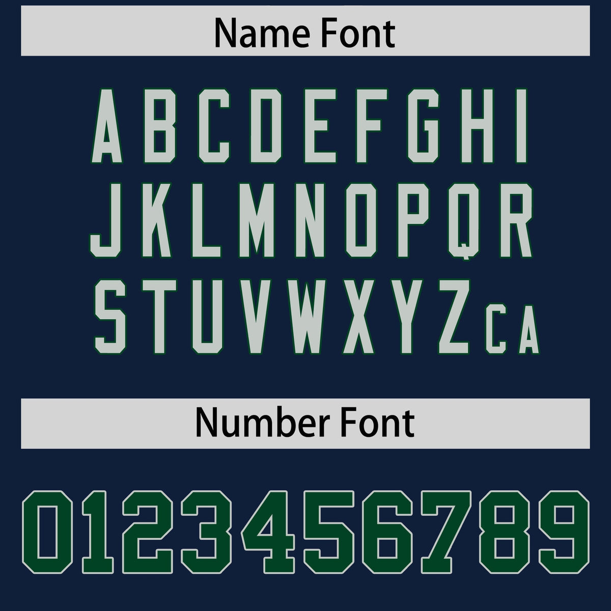 Custom Navy Green Personalized Shoulder Cut Two-Tone Authentic American Football Jersey