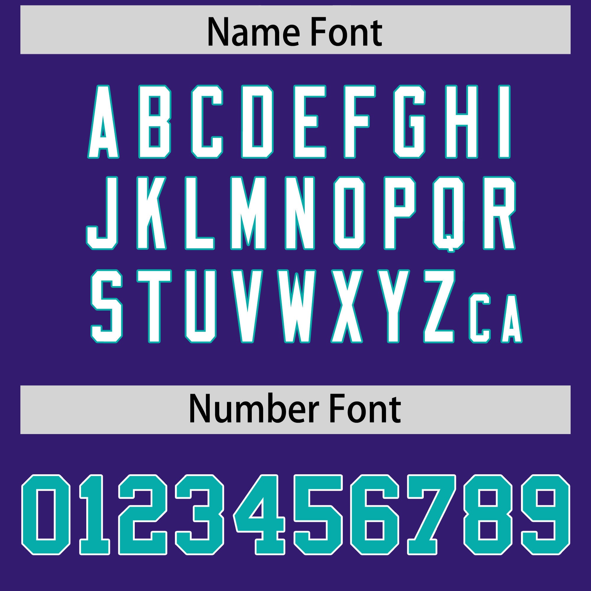 Custom Purple Aqua Personalized Shoulder Cut Two-Tone Authentic American Football Jersey