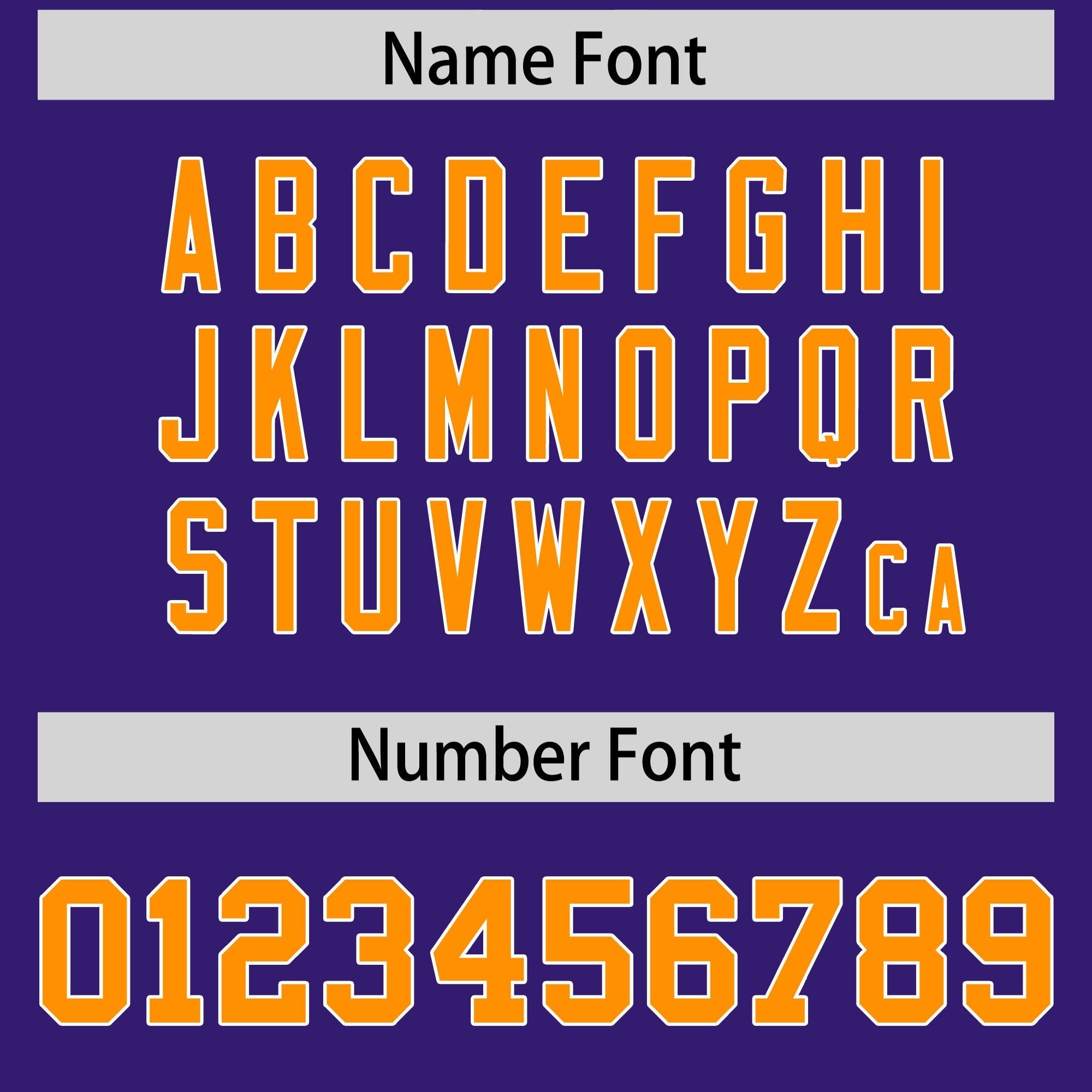 Custom Purple Gold Orange Personalized Shoulder Cut Two-Tone Authentic American Football Jersey