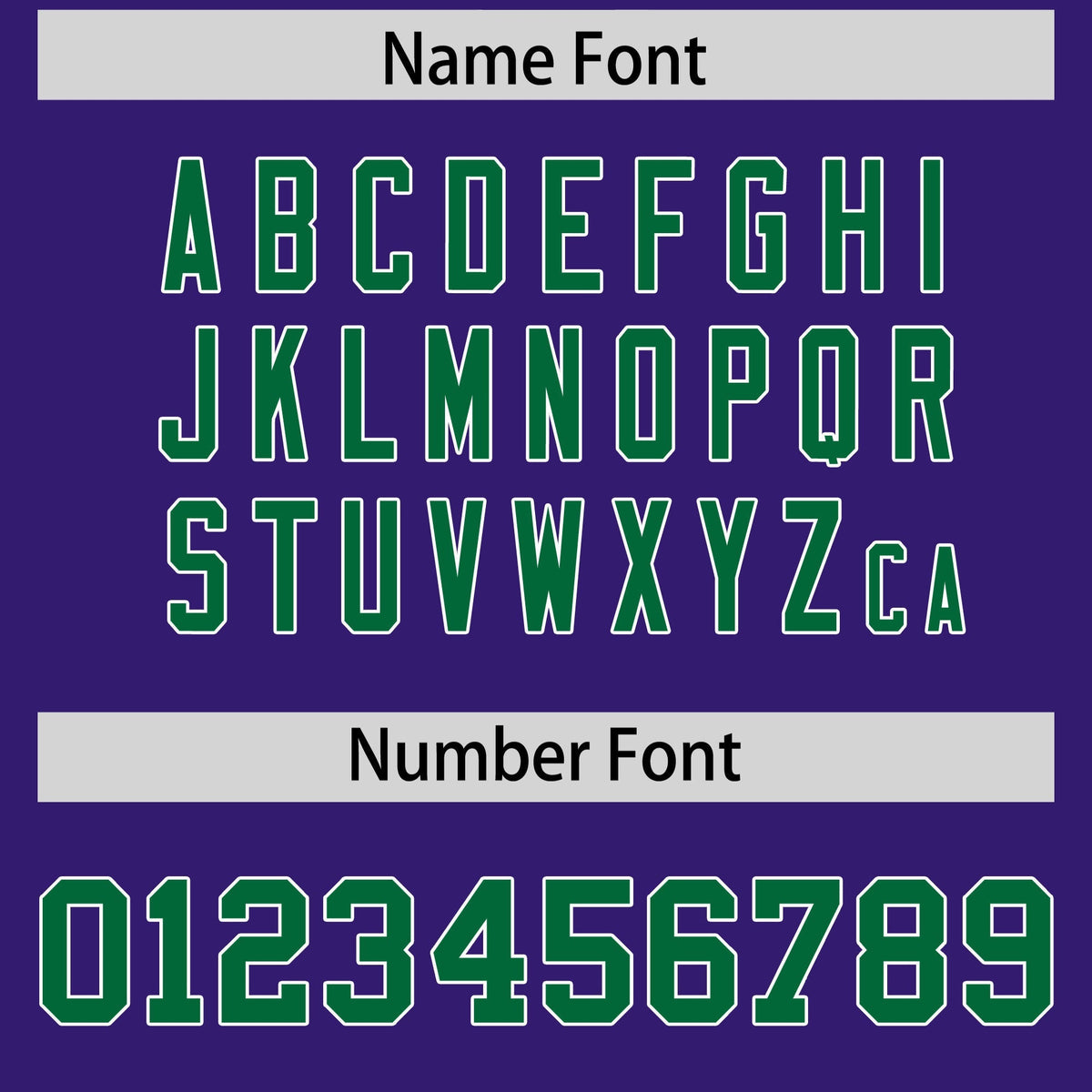 Custom Purple Kelly Green Personalized Shoulder Cut Two-Tone Authentic American Football Jersey