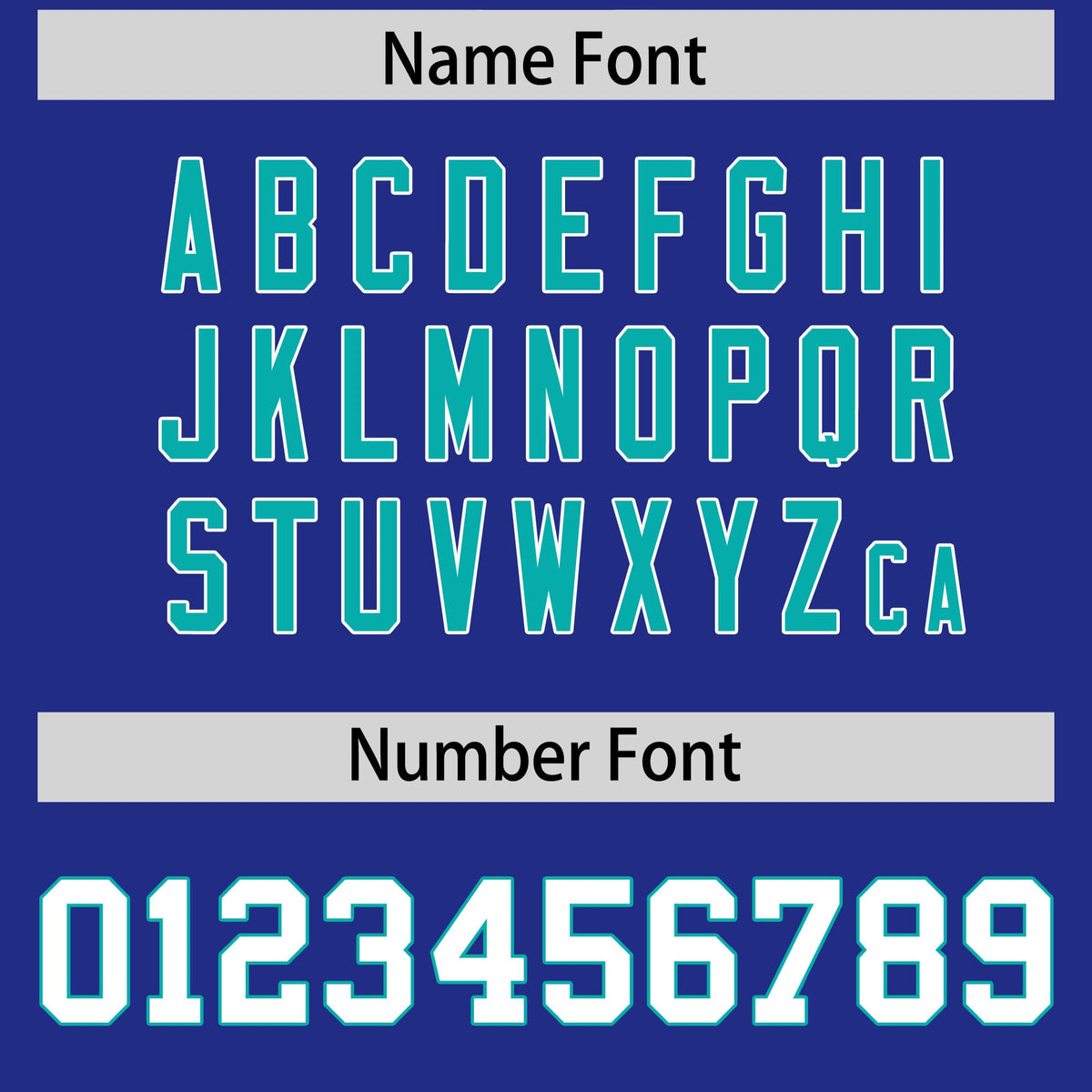 Custom Royal Aqua Personalized Shoulder Cut Two-Tone Authentic American Football Jersey