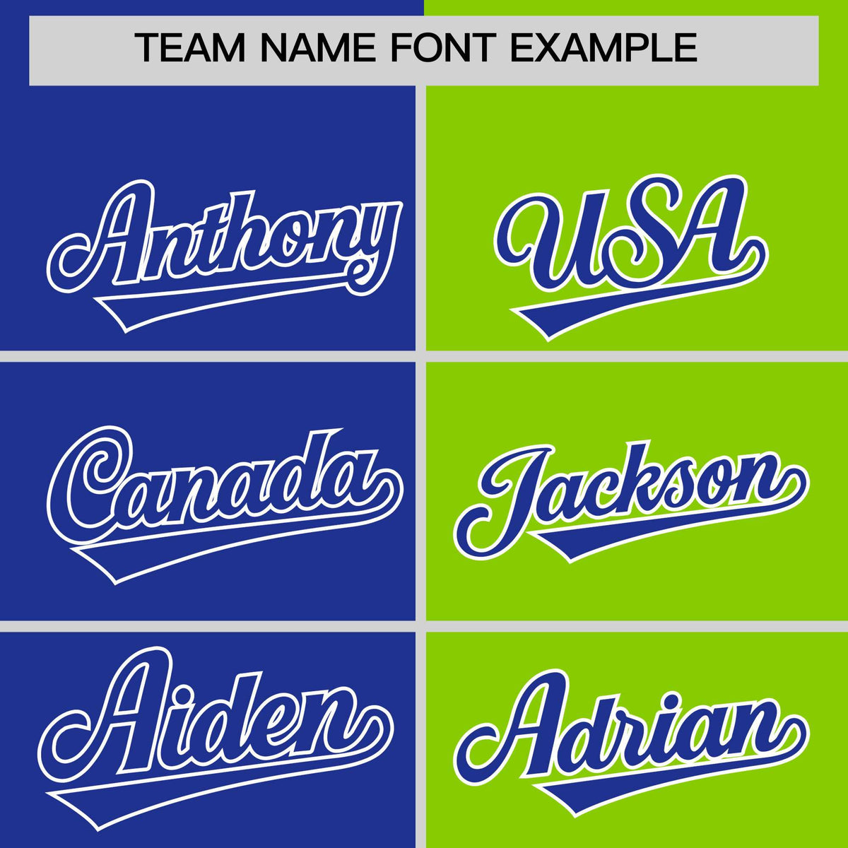 Custom Royal Neon Green Four Squares Design Performance Polo Shirt