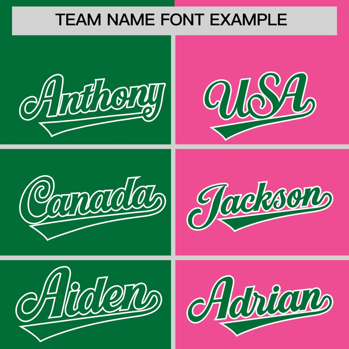 Custom Kelly Green Pink Four Squares Design Performance Polo Shirt