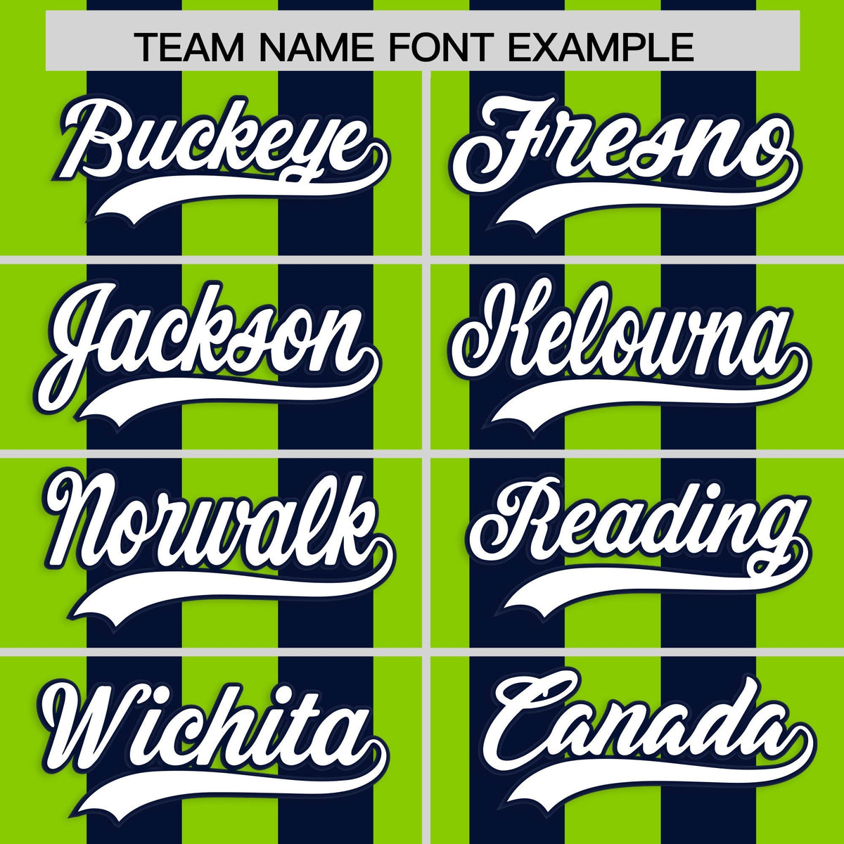 Custom Navy Neon Green Vertical Stripes Design Performance Polo Shirt