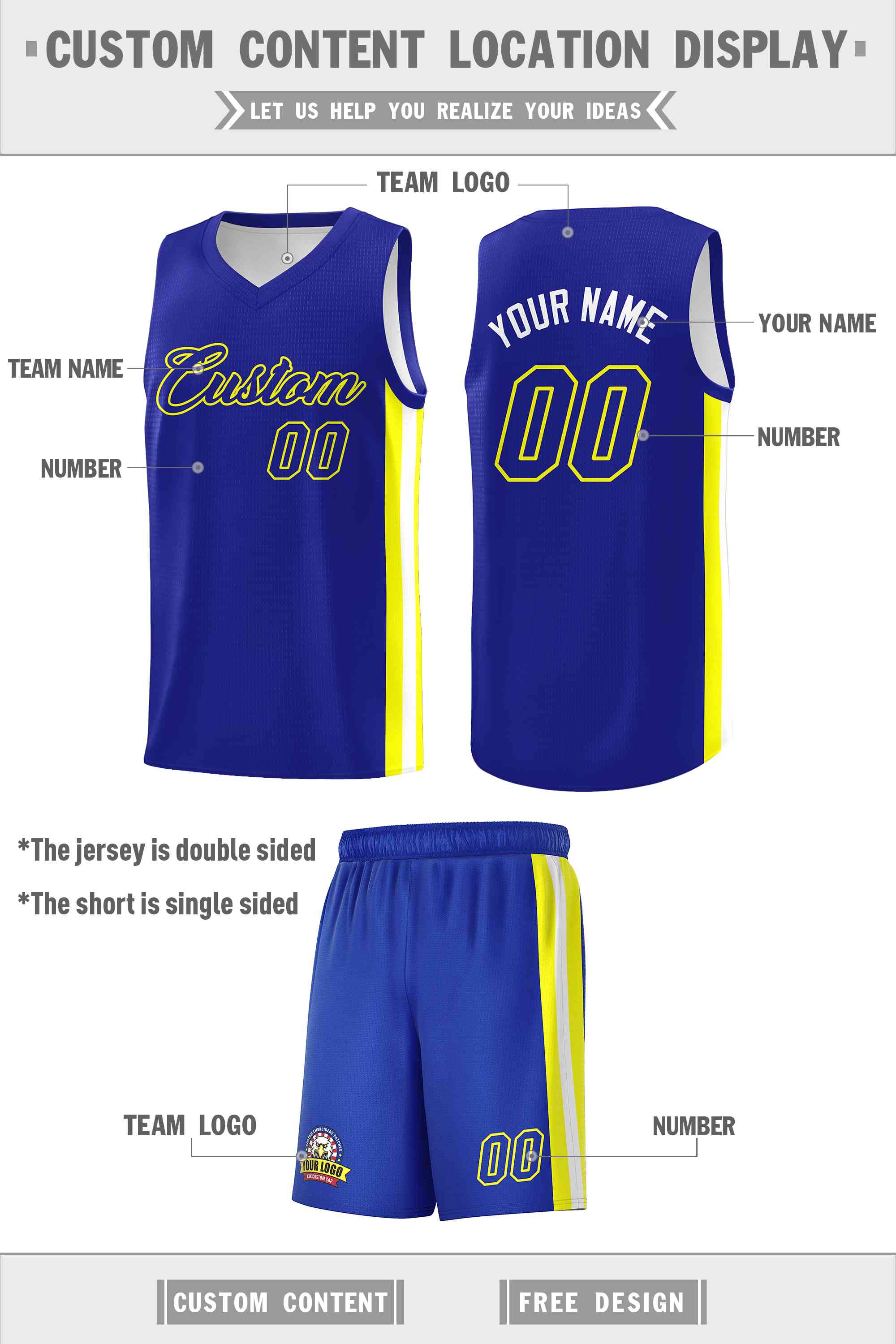 Custom White Orange-Yellow Double Side kits Men Basketball Jersey|KXKSHOP