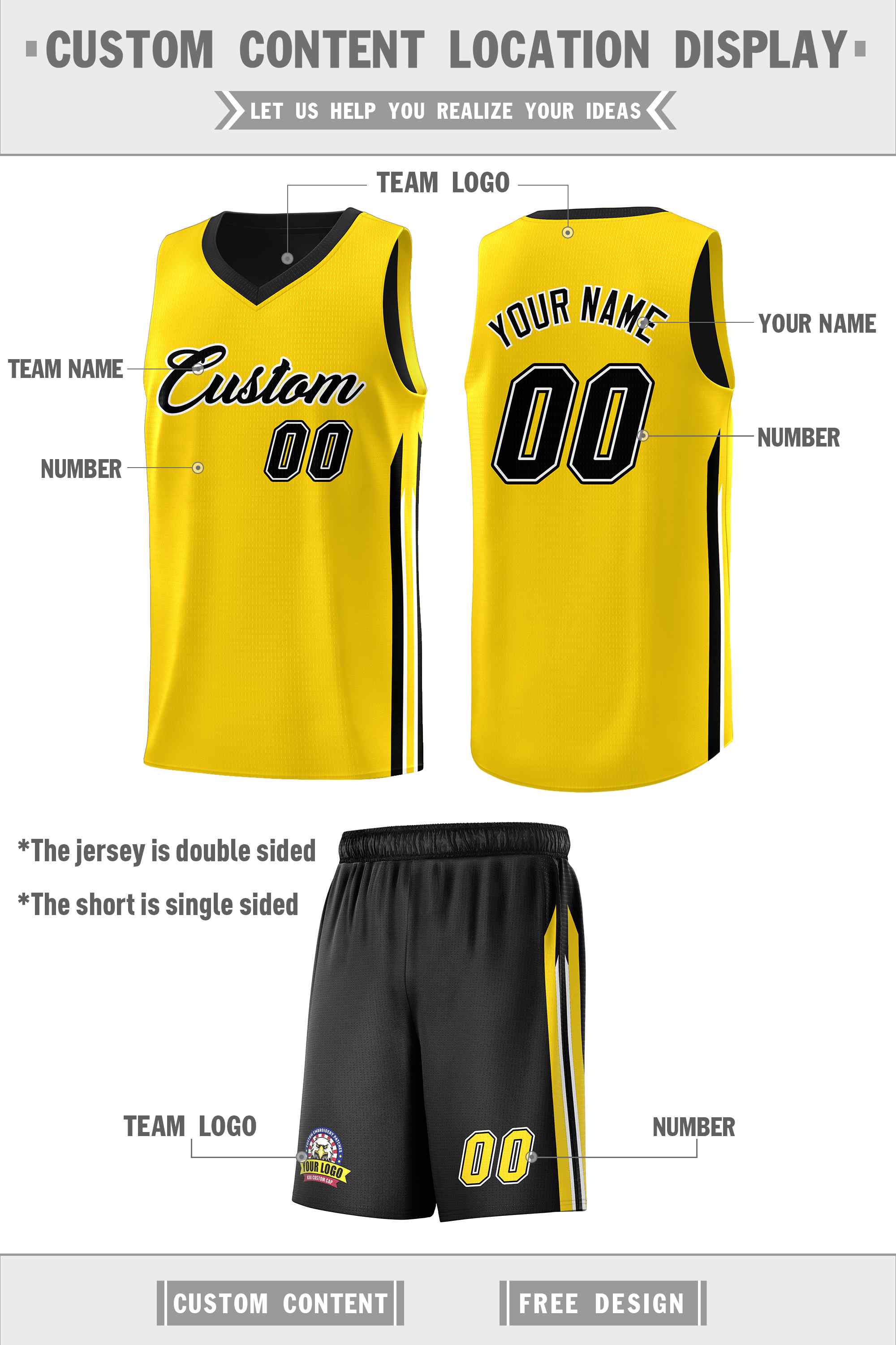 Custom Navy White Double SideKits Men Basketball Jersey | KXKSHOP