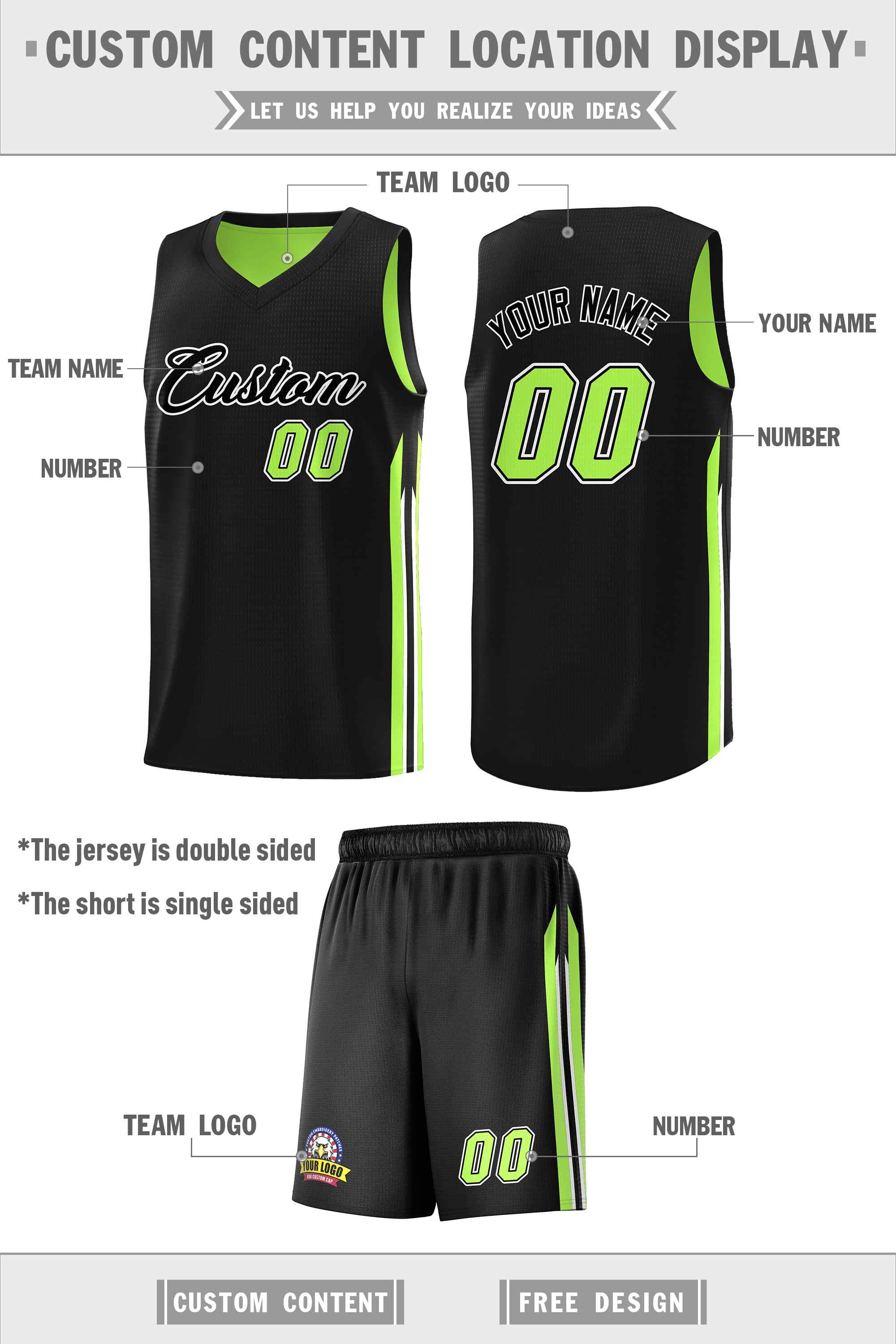 Custom Navy White Double SideKits Men Basketball Jersey | KXKSHOP