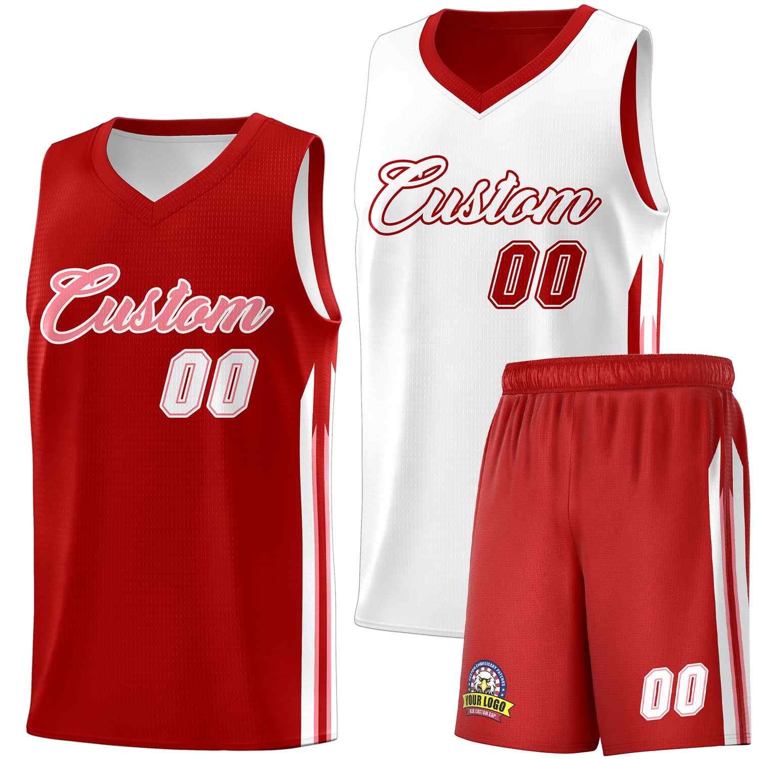 Custom Navy White Double SideKits Men Basketball Jersey | KXKSHOP