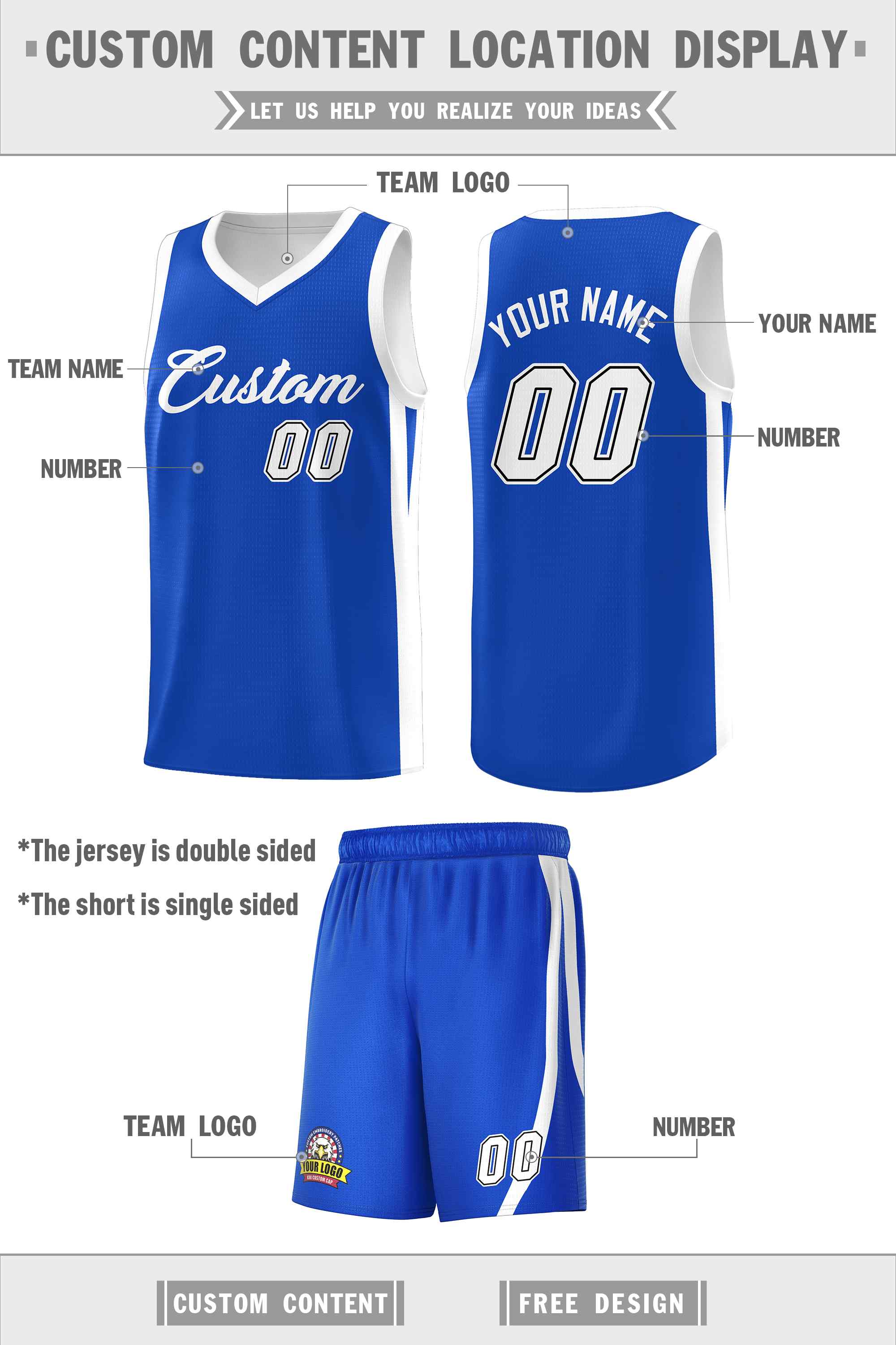 Custom Black White Double Side Sets Men Basketball Jersey | KXKSHOP