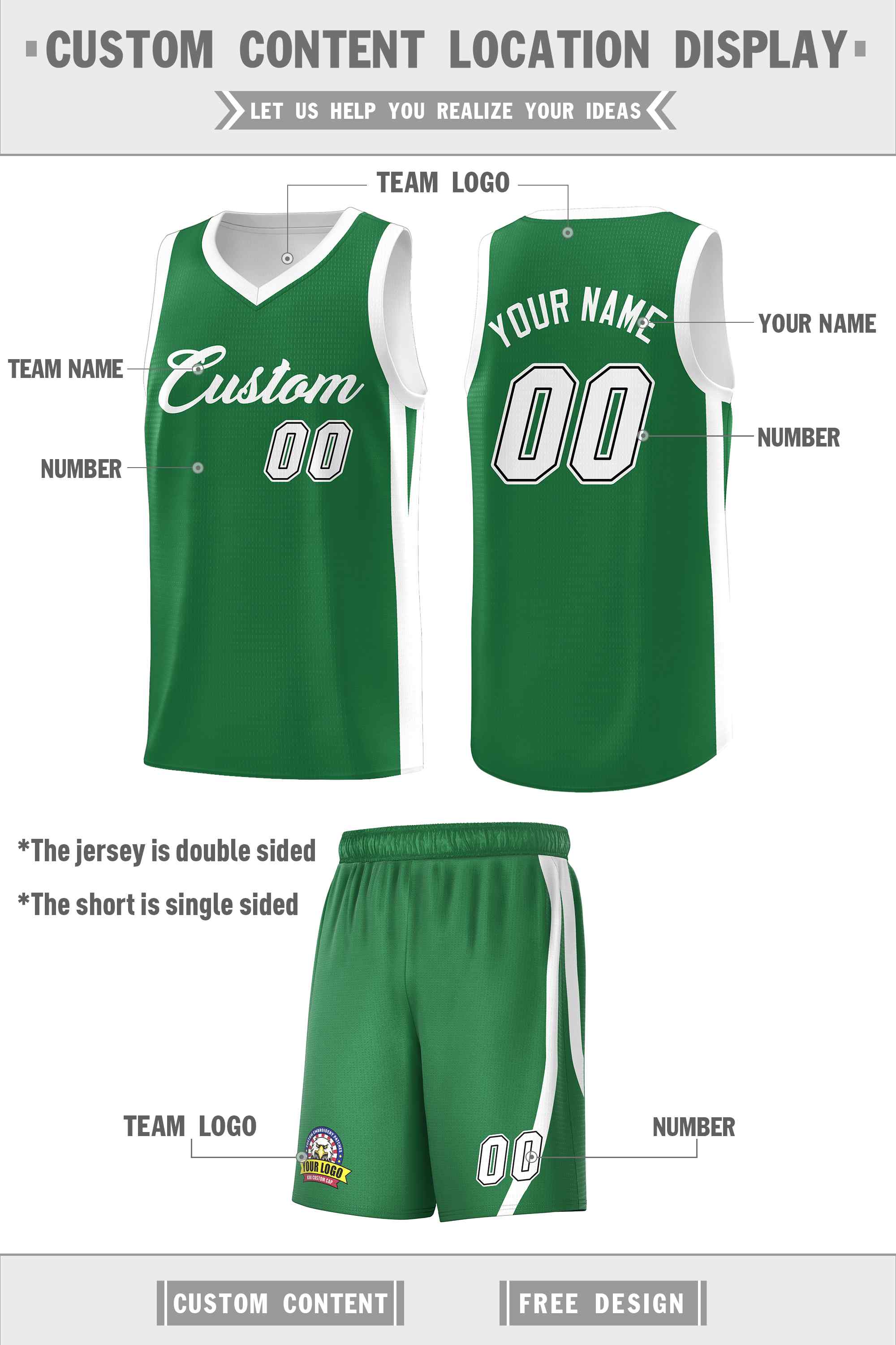 Custom Black White Double Side Sets Men Basketball Jersey | KXKSHOP
