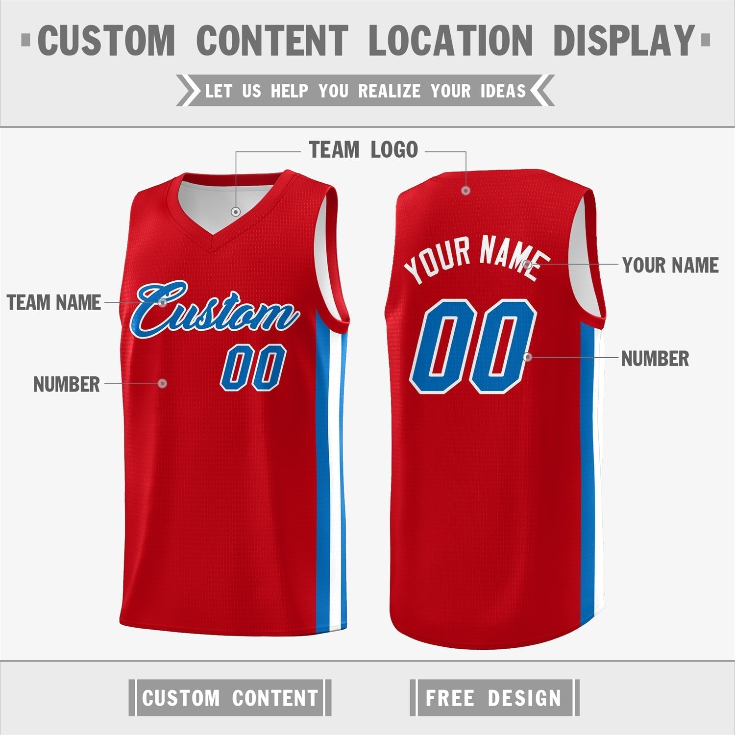 Custom White Orange Double Side Tops Basketball Jersey | KXKSHOP