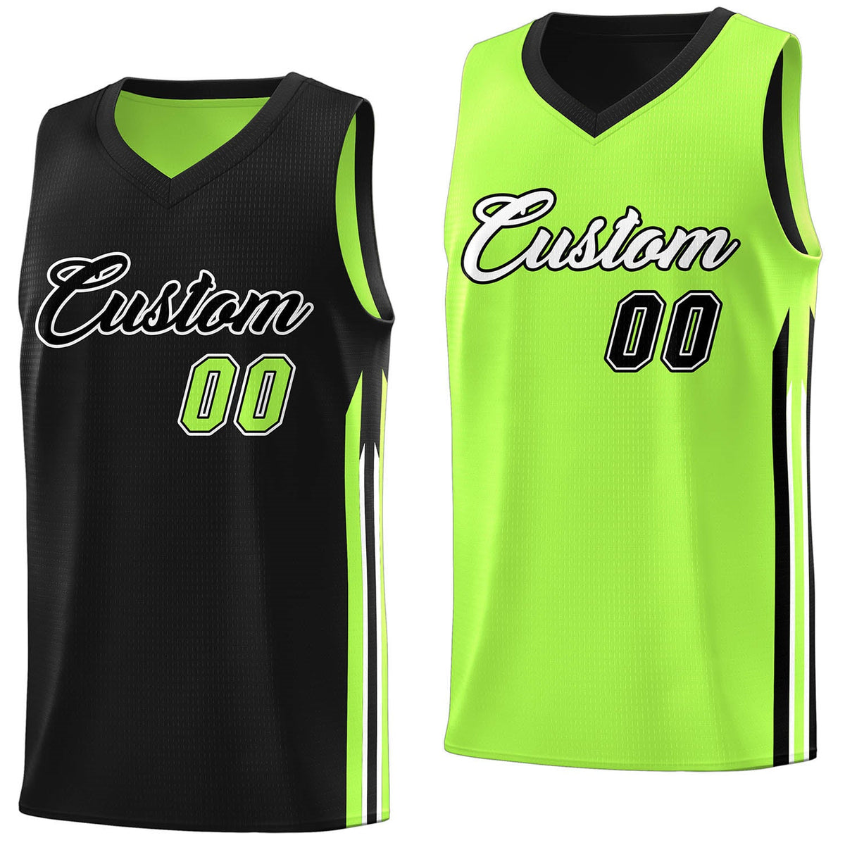 Custom Reversible Basketball Jersey Personalized Double Side Tops | KXKSHOP