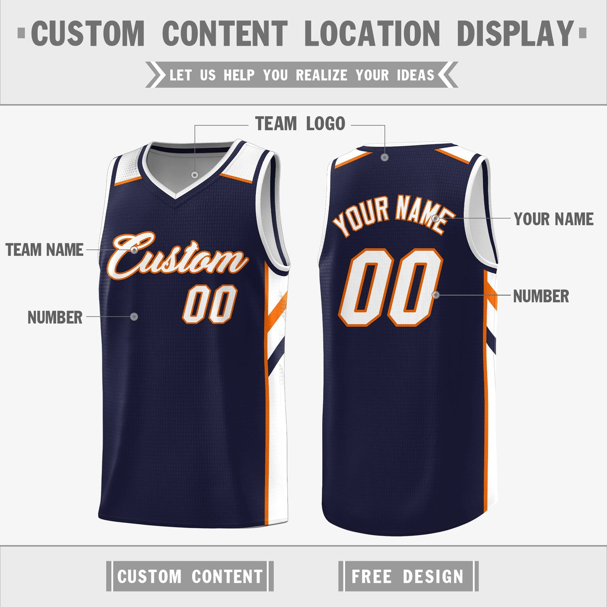 Custom Royal White-Yellow Double Side Tops Fashion Basketball Jersey | KXKSHOP