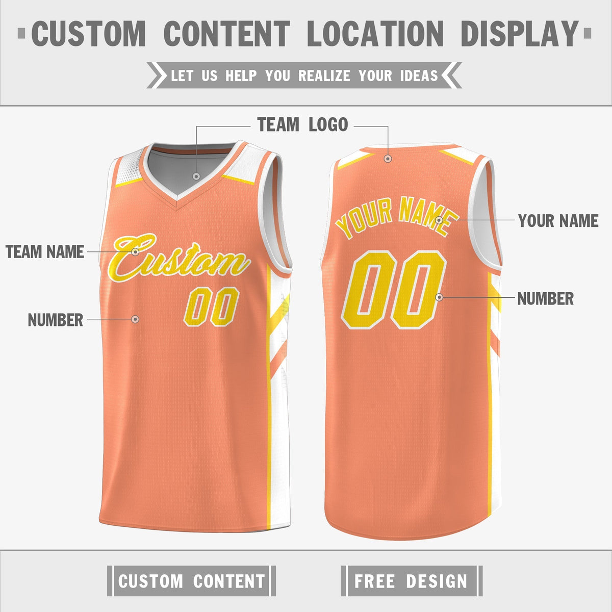 Custom Royal White-Yellow Double Side Tops Fashion Basketball Jersey | KXKSHOP