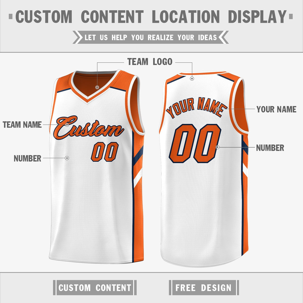 Custom Royal White-Yellow Double Side Tops Fashion Basketball Jersey | KXKSHOP