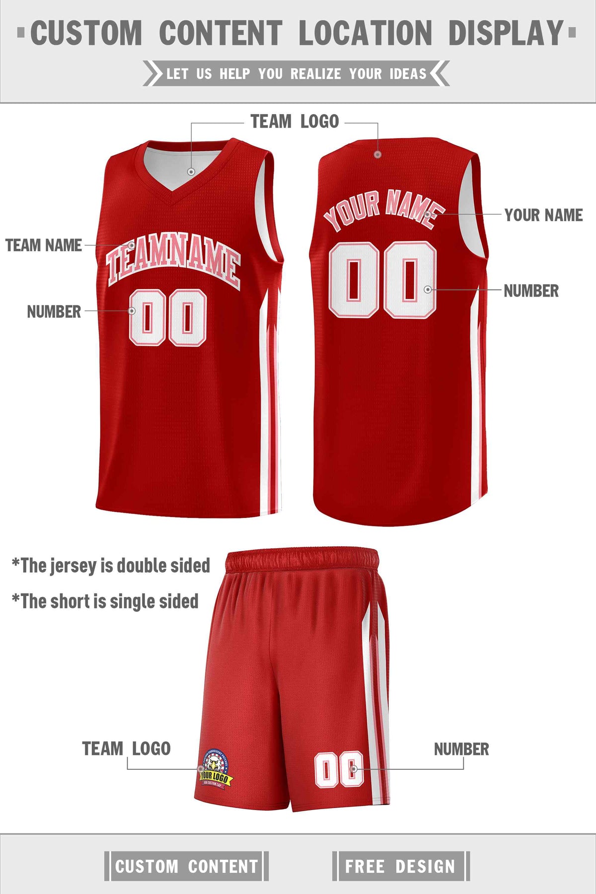 Custom Navy White Double SideKits Men Basketball Jersey | KXKSHOP