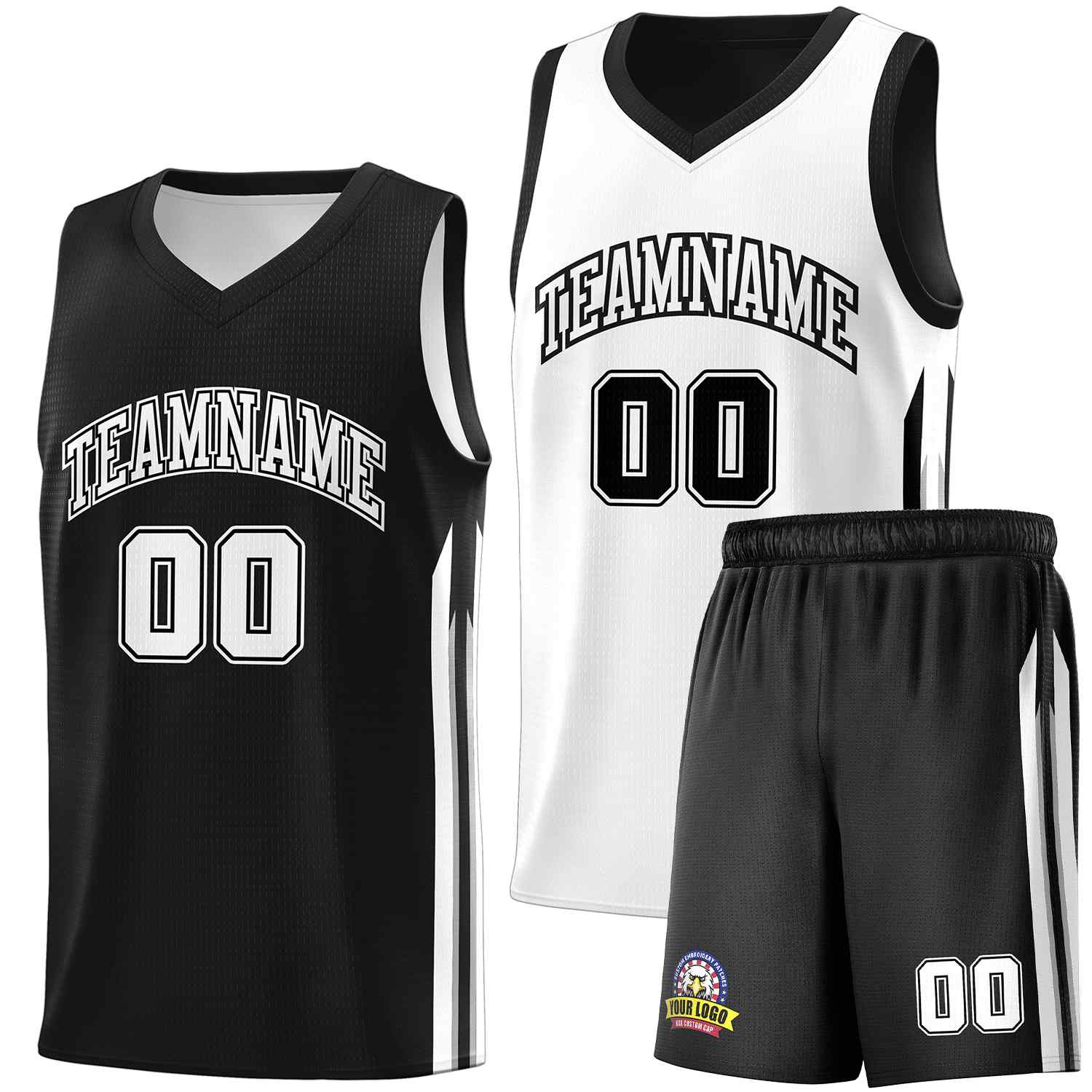 Custom Navy White Double SideKits Men Basketball Jersey | KXKSHOP