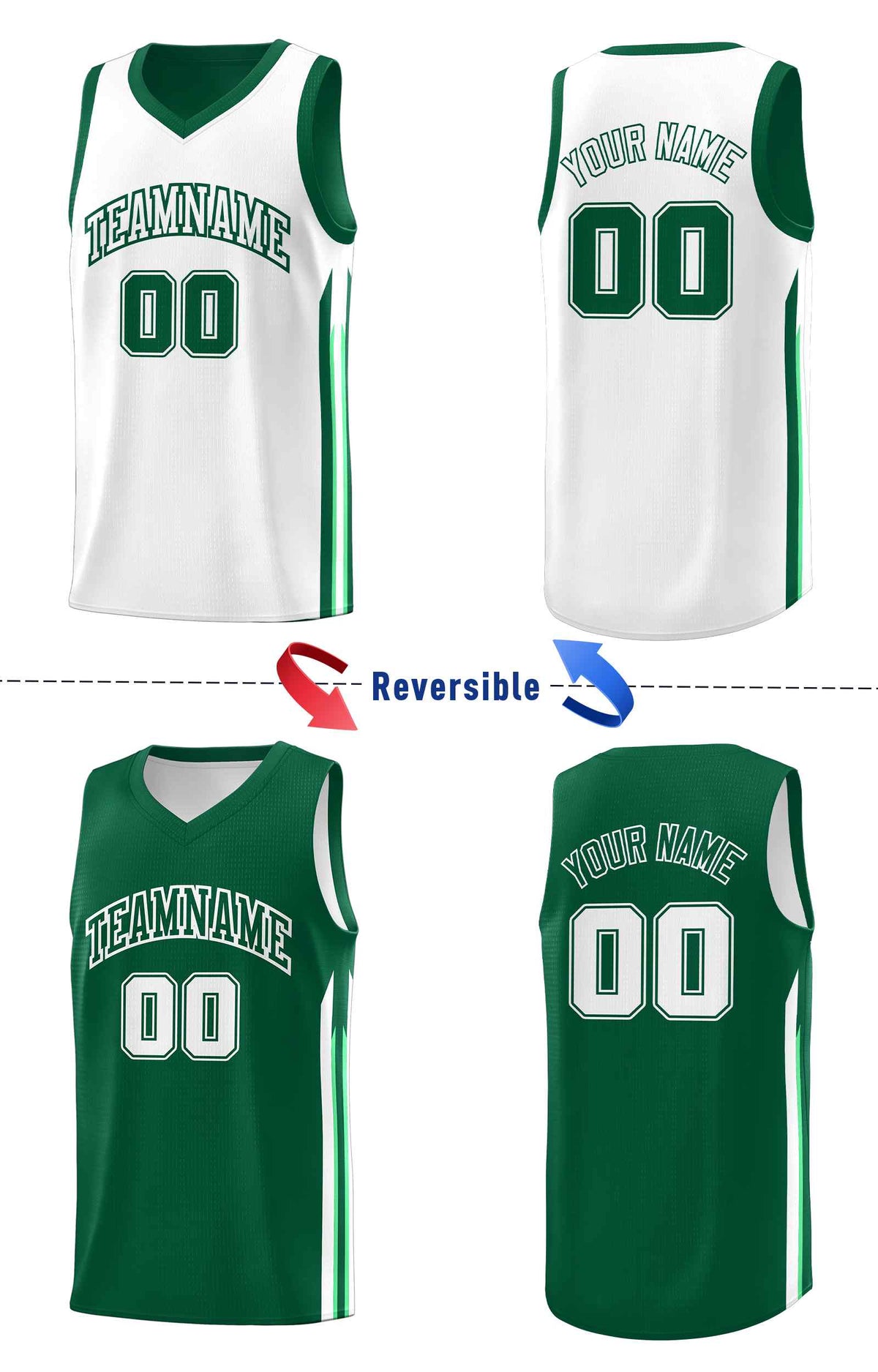 Custom Navy White Double SideKits Men Basketball Jersey | KXKSHOP