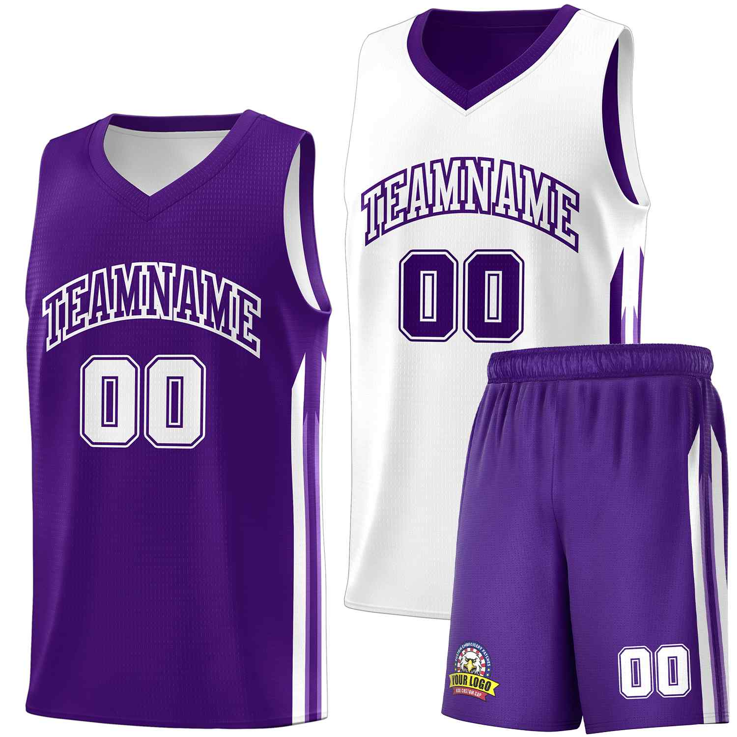 Custom Navy White Double SideKits Men Basketball Jersey | KXKSHOP
