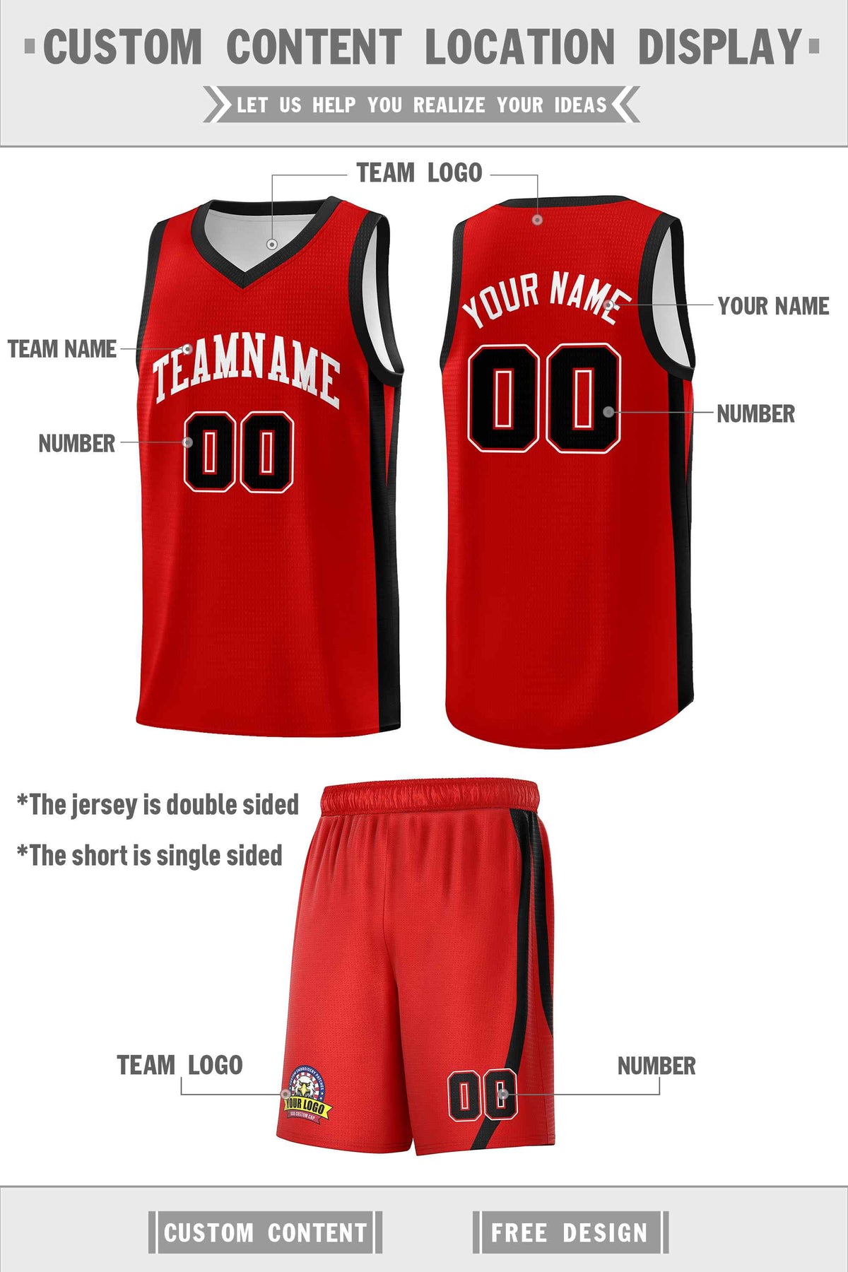 Custom Black White Double Side Sets Men Basketball Jersey | KXKSHOP