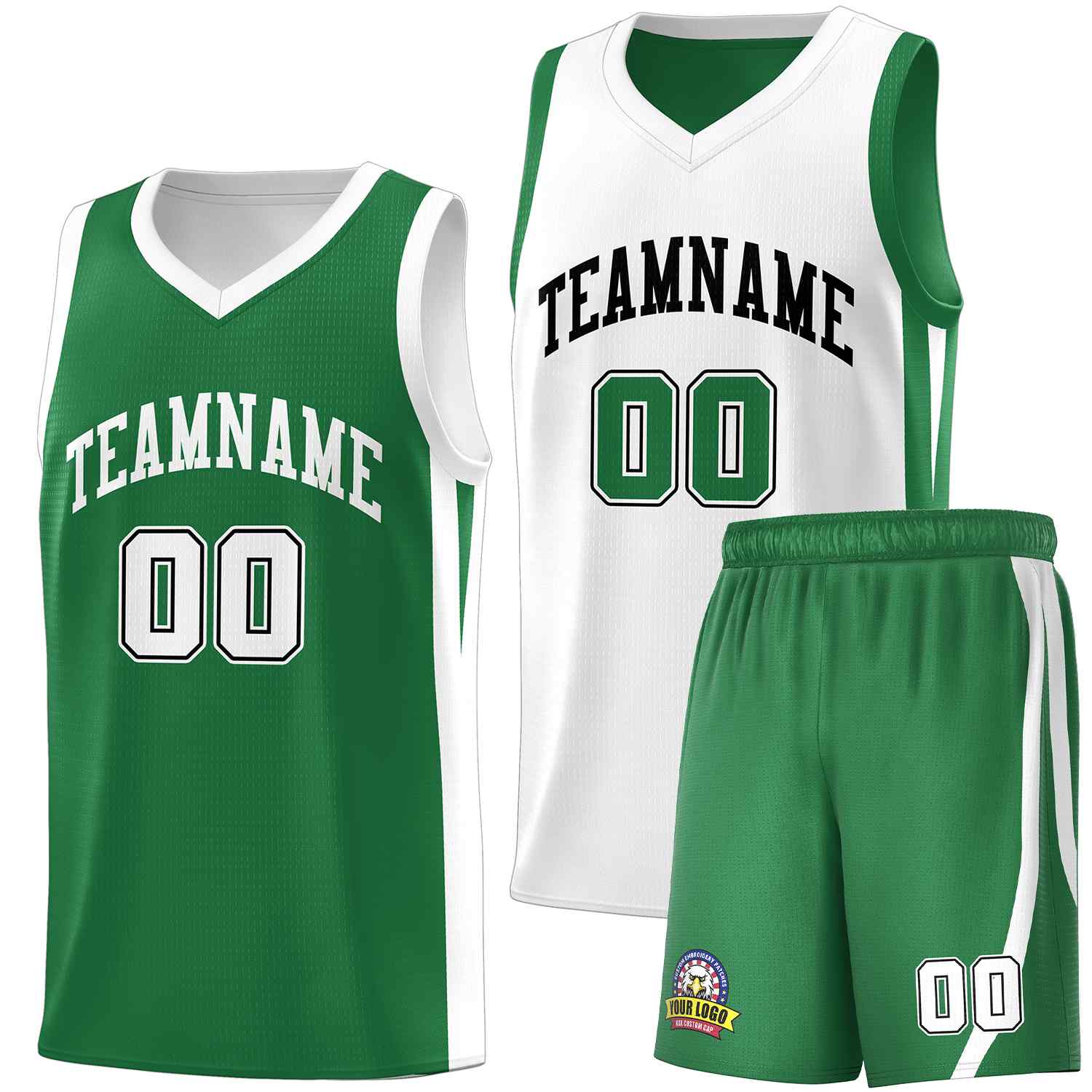 Custom Black White Double Side Sets Men Basketball Jersey | KXKSHOP