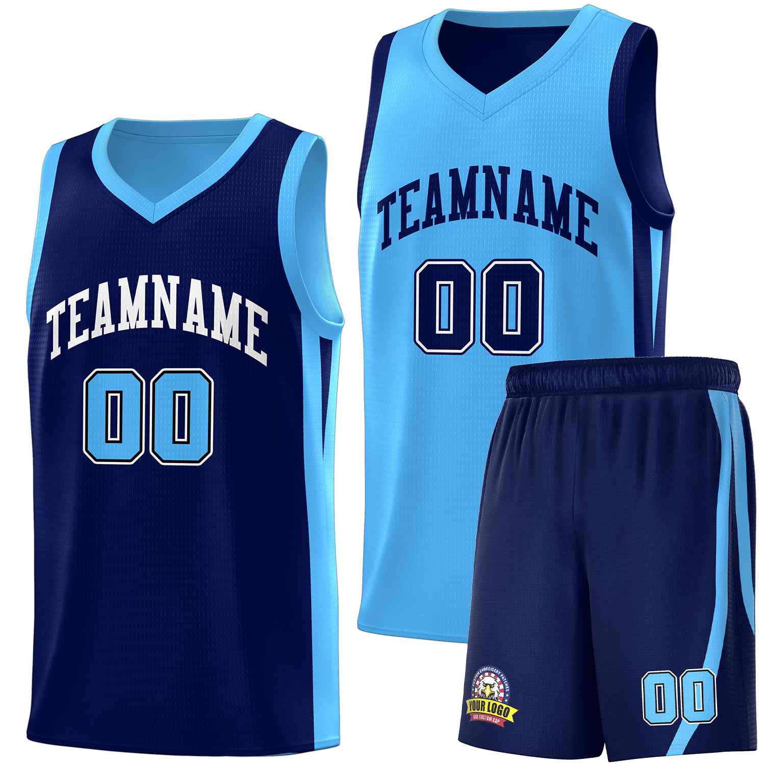 Custom Black White Double Side Sets Men Basketball Jersey | KXKSHOP