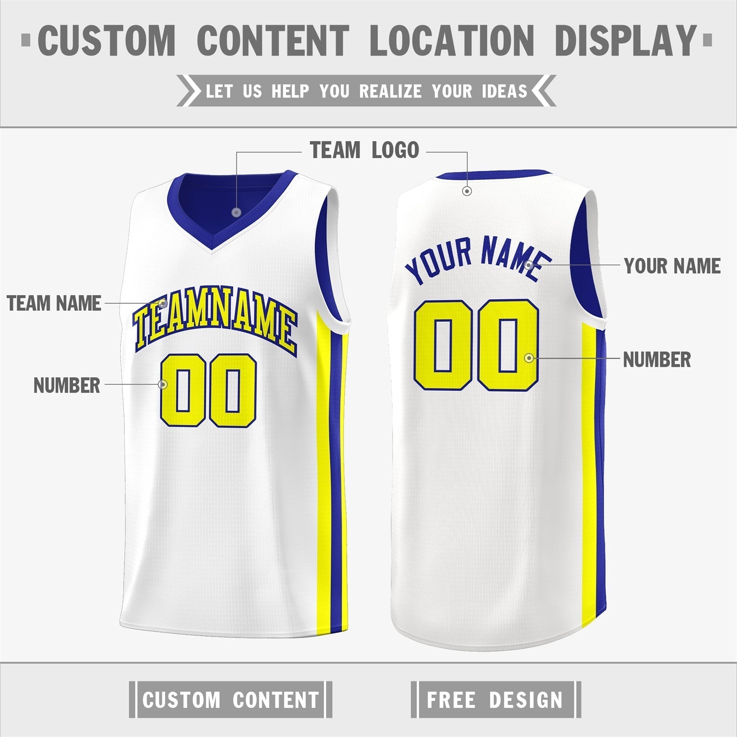 Custom White Orange Double Side Tops Basketball Jersey | KXKSHOP