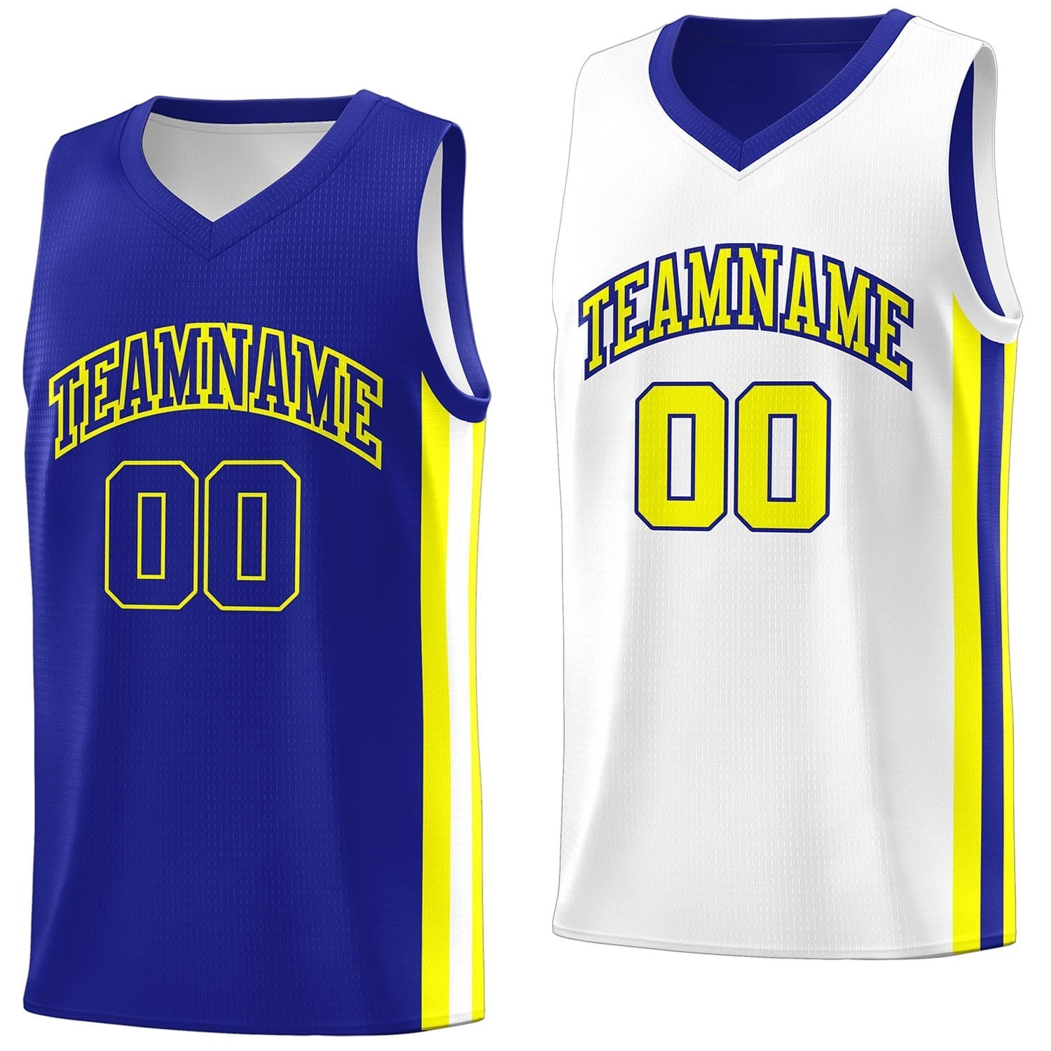 Custom White Orange Double Side Tops Basketball Jersey | KXKSHOP