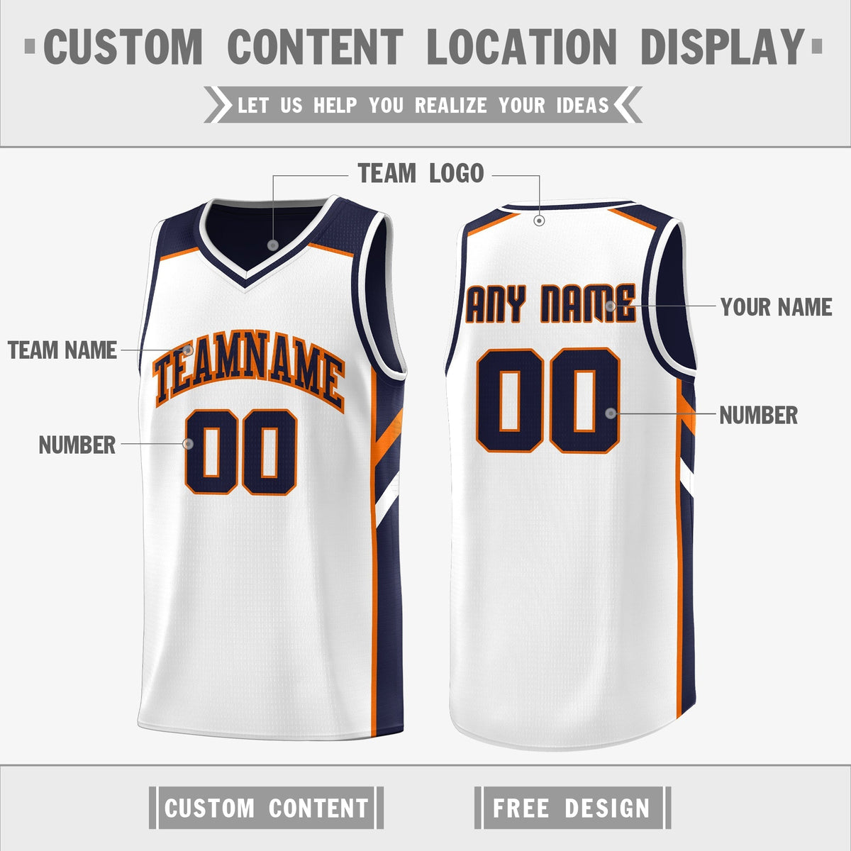 Custom Royal White-Yellow Double Side Tops Fashion Basketball Jersey | KXKSHOP