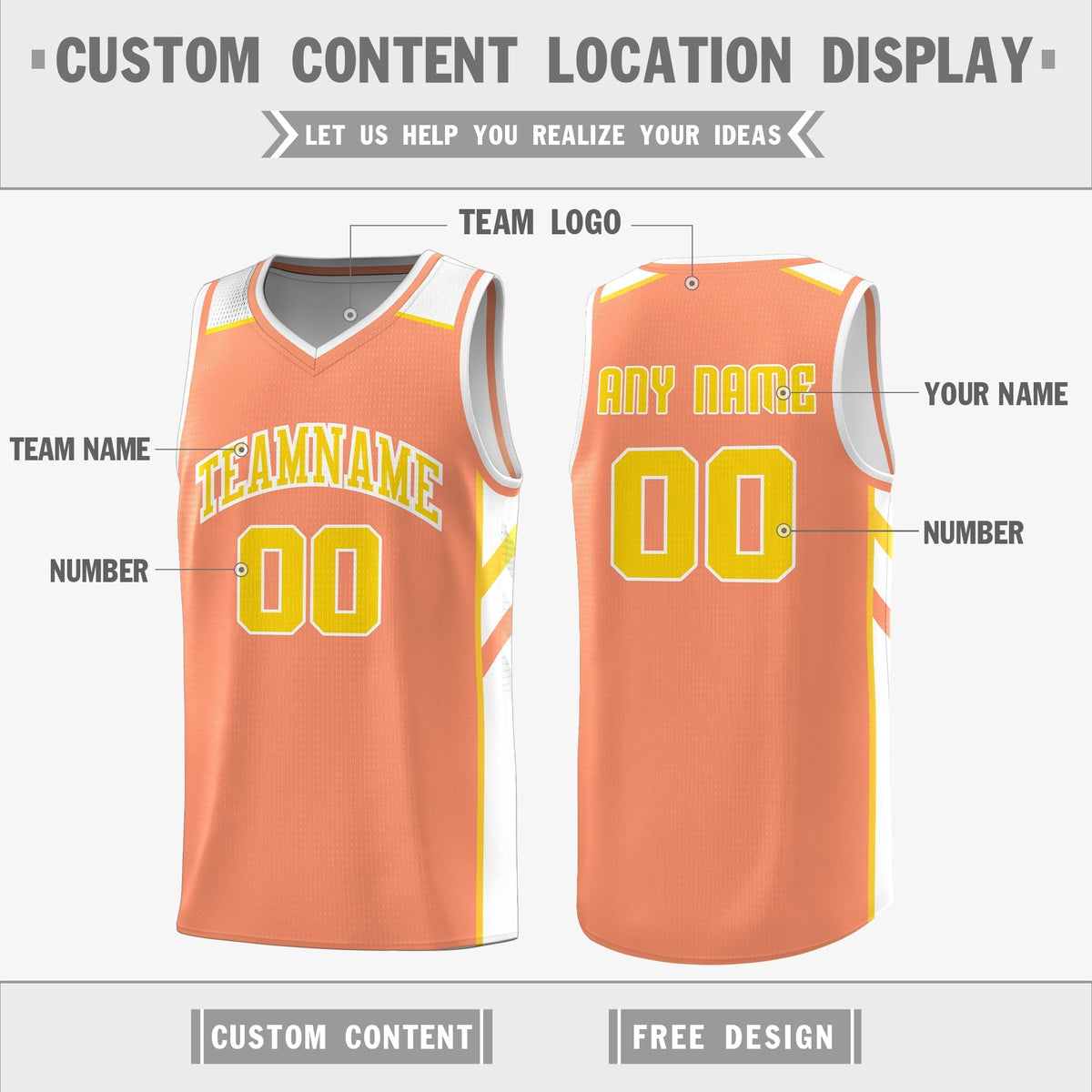 Custom Royal White-Yellow Double Side Tops Fashion Basketball Jersey | KXKSHOP