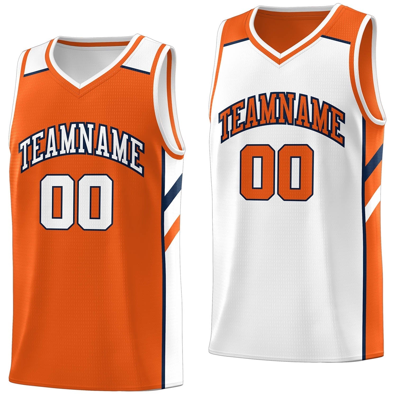 Custom Royal White-Yellow Double Side Tops Fashion Basketball Jersey | KXKSHOP