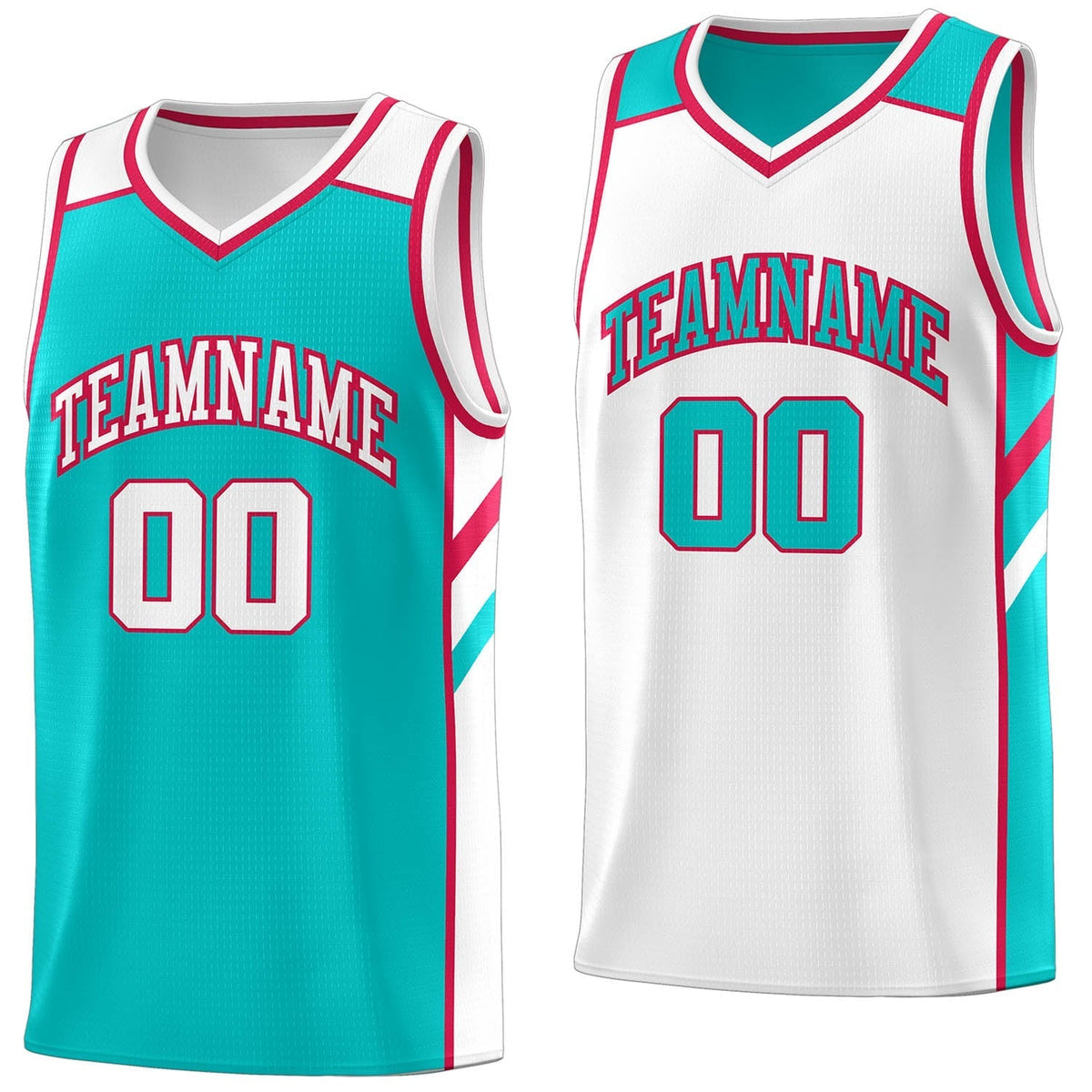 Custom Light Green White Double Side Tops Casual Basketball Jersey
