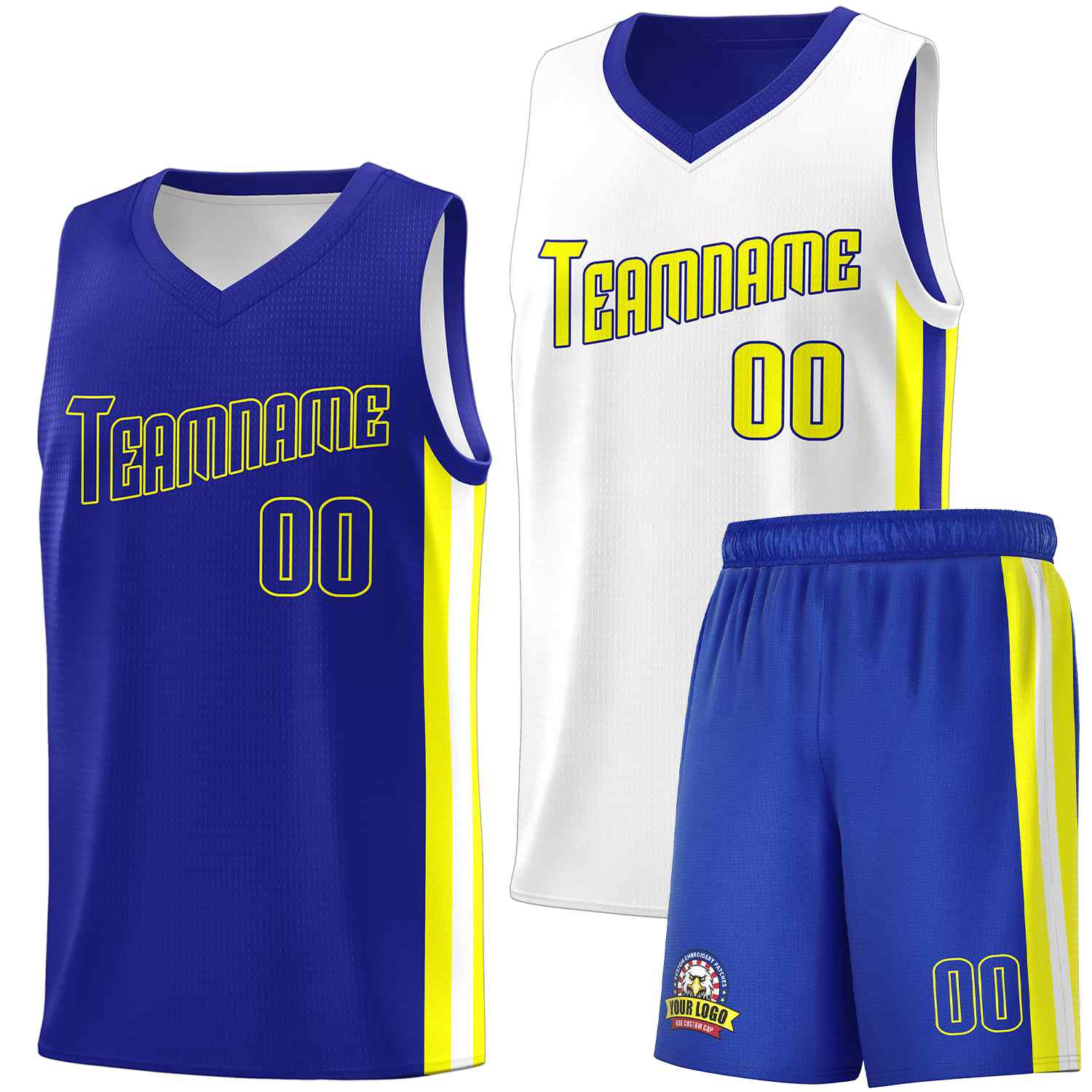 Custom White Orange-Yellow Double Side kits Men Basketball Jersey|KXKSHOP