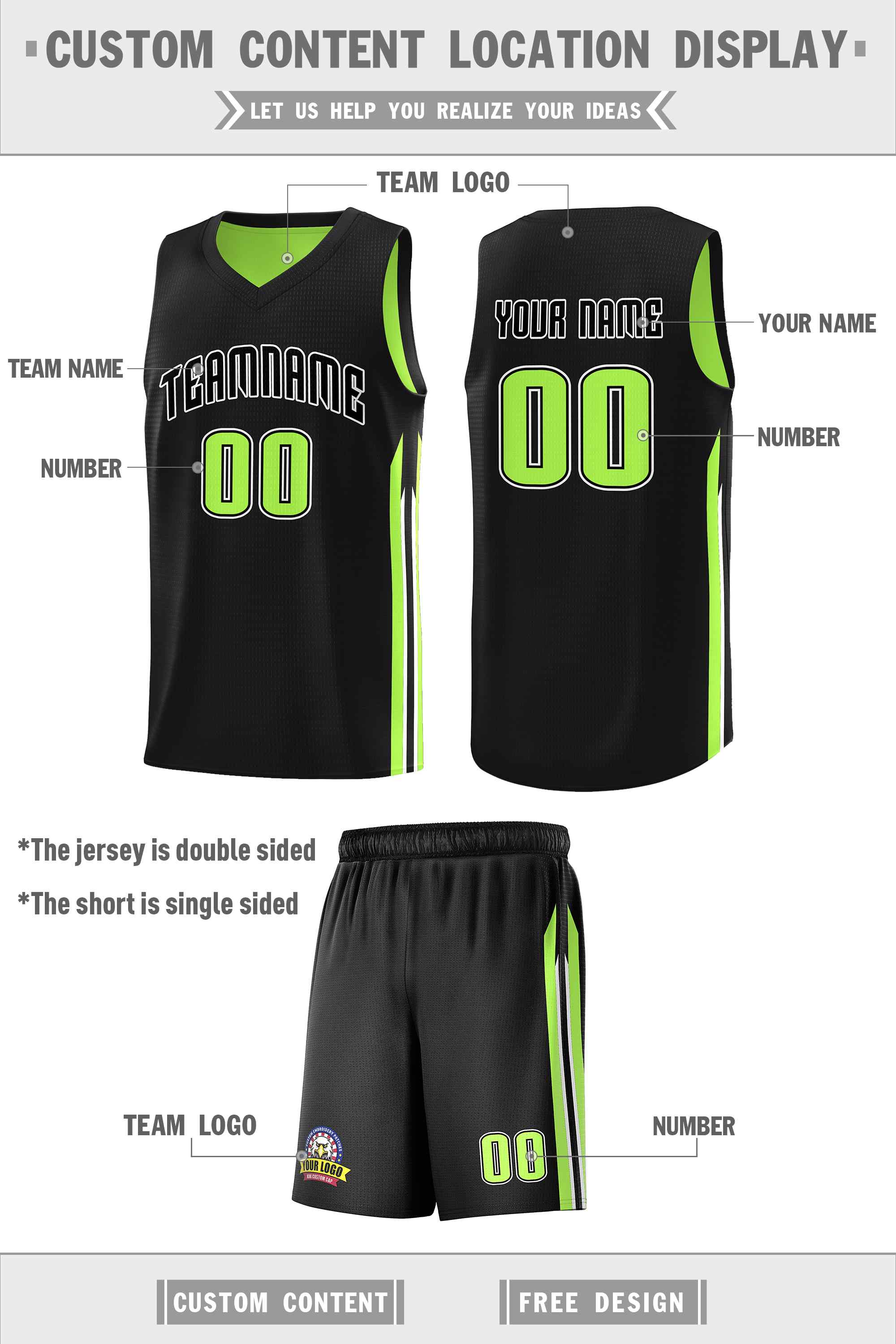 Custom Navy White Double SideKits Men Basketball Jersey | KXKSHOP
