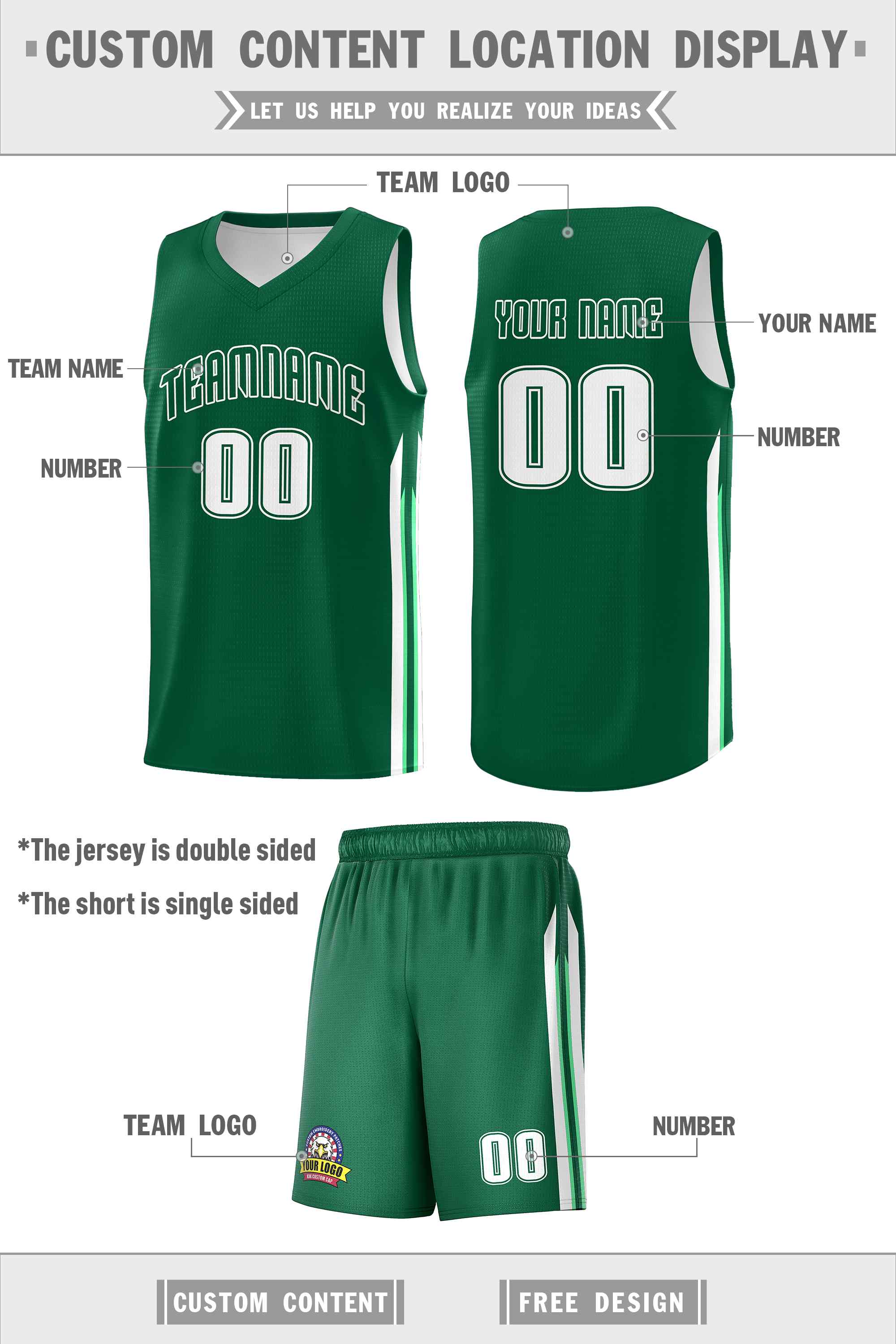 Custom Navy White Double SideKits Men Basketball Jersey | KXKSHOP