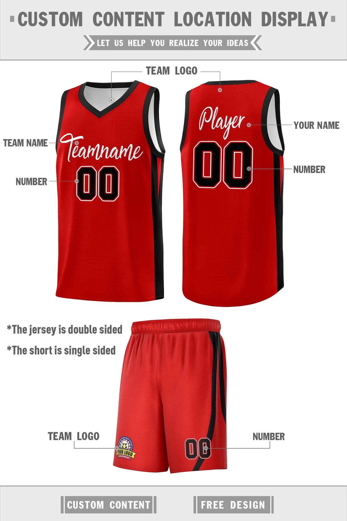 Custom Black White Double Side Sets Men Basketball Jersey | KXKSHOP