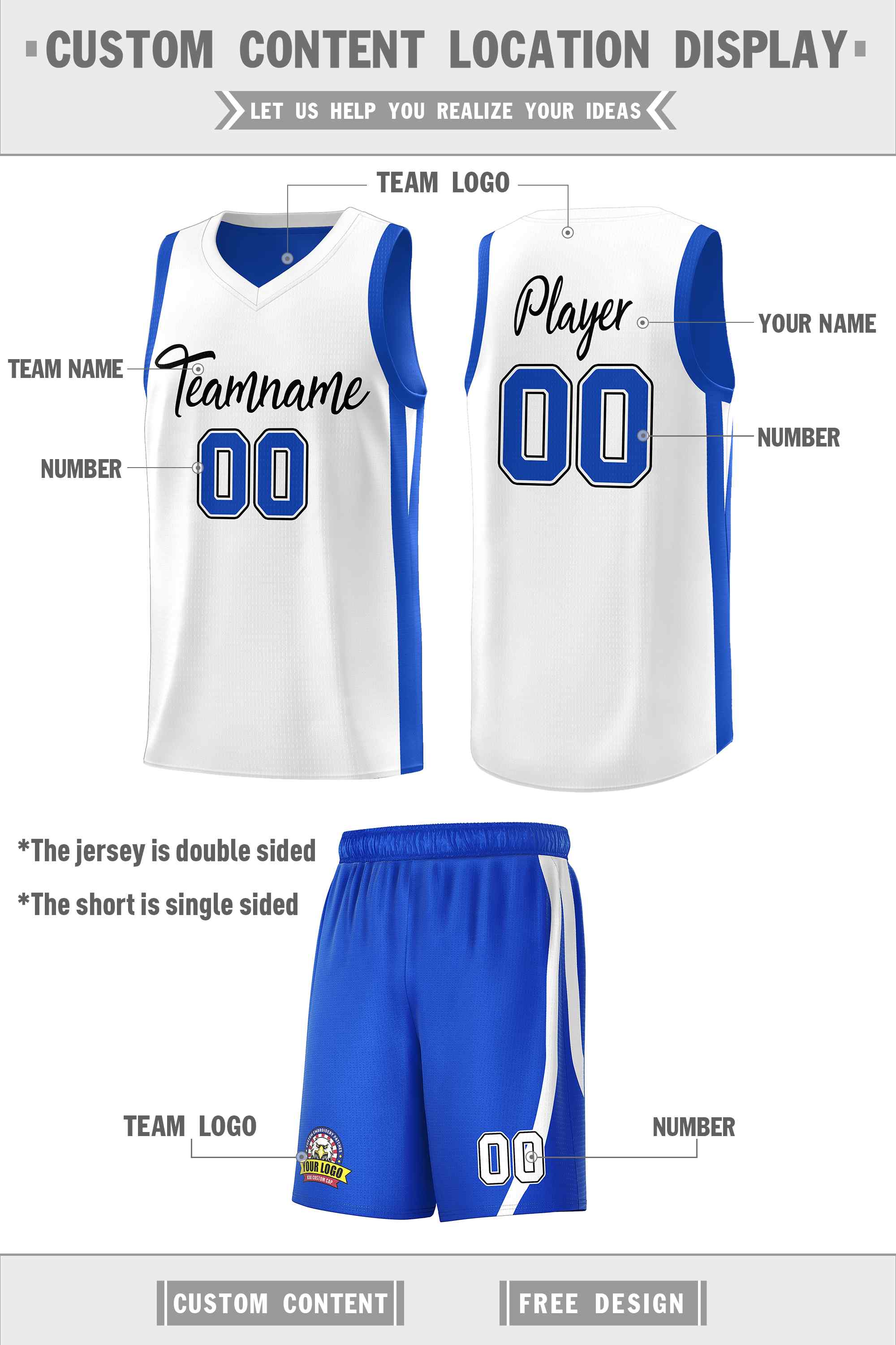 Custom Black White Double Side Sets Men Basketball Jersey | KXKSHOP