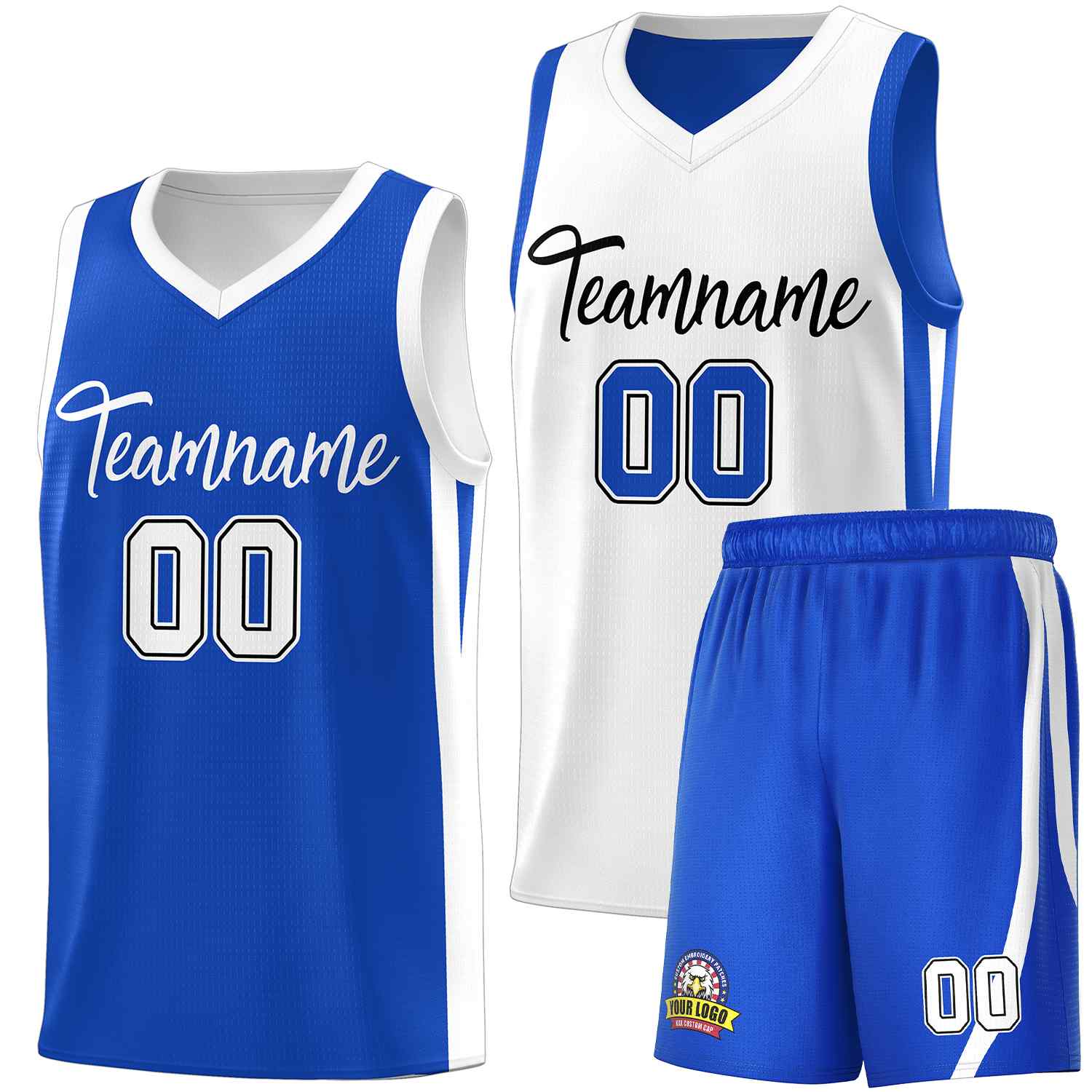Custom Black White Double Side Sets Men Basketball Jersey | KXKSHOP
