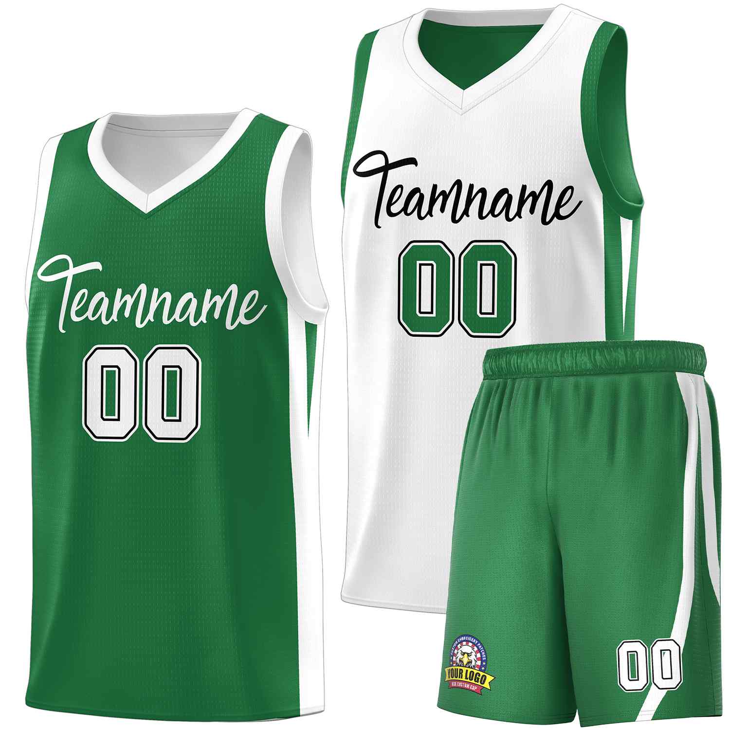 Custom Black White Double Side Sets Men Basketball Jersey | KXKSHOP