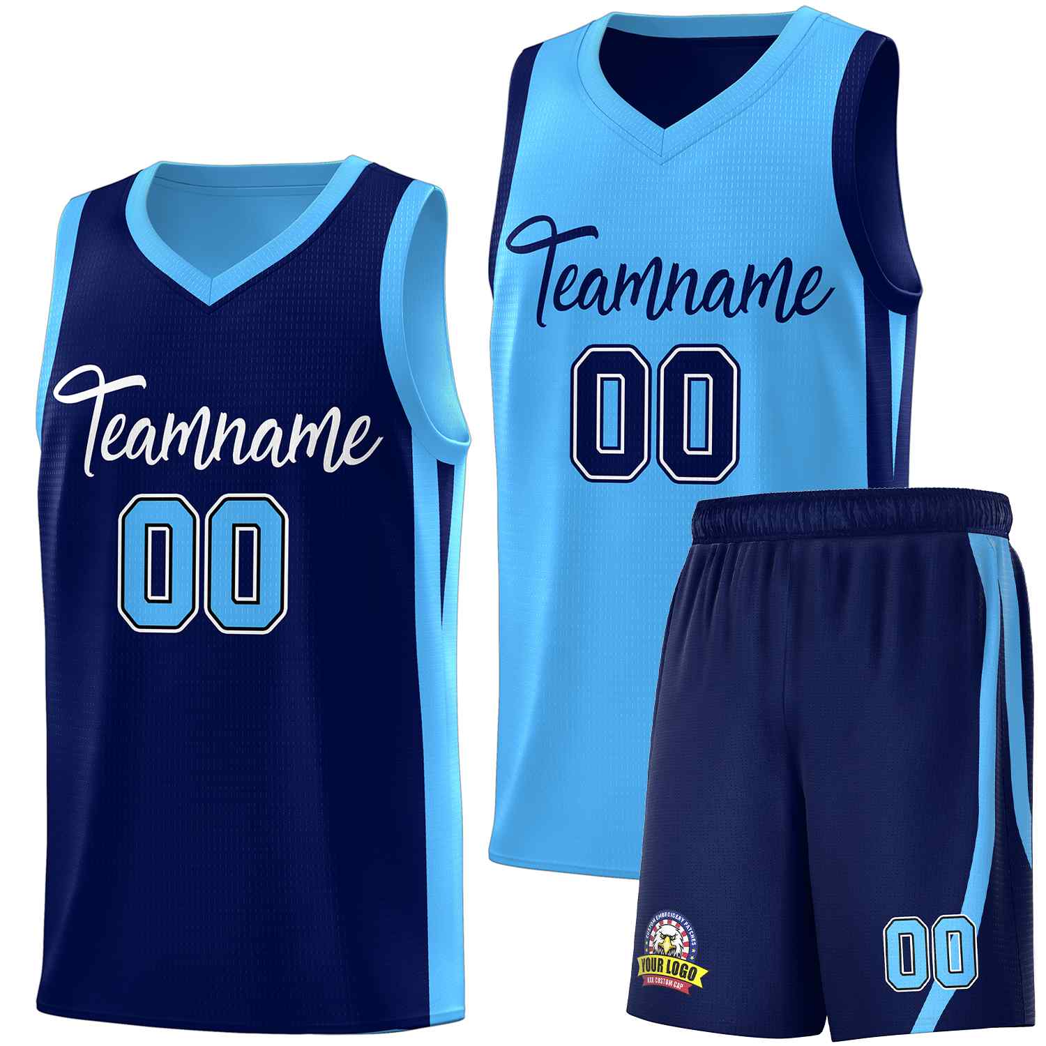 Custom Black White Double Side Sets Men Basketball Jersey | KXKSHOP