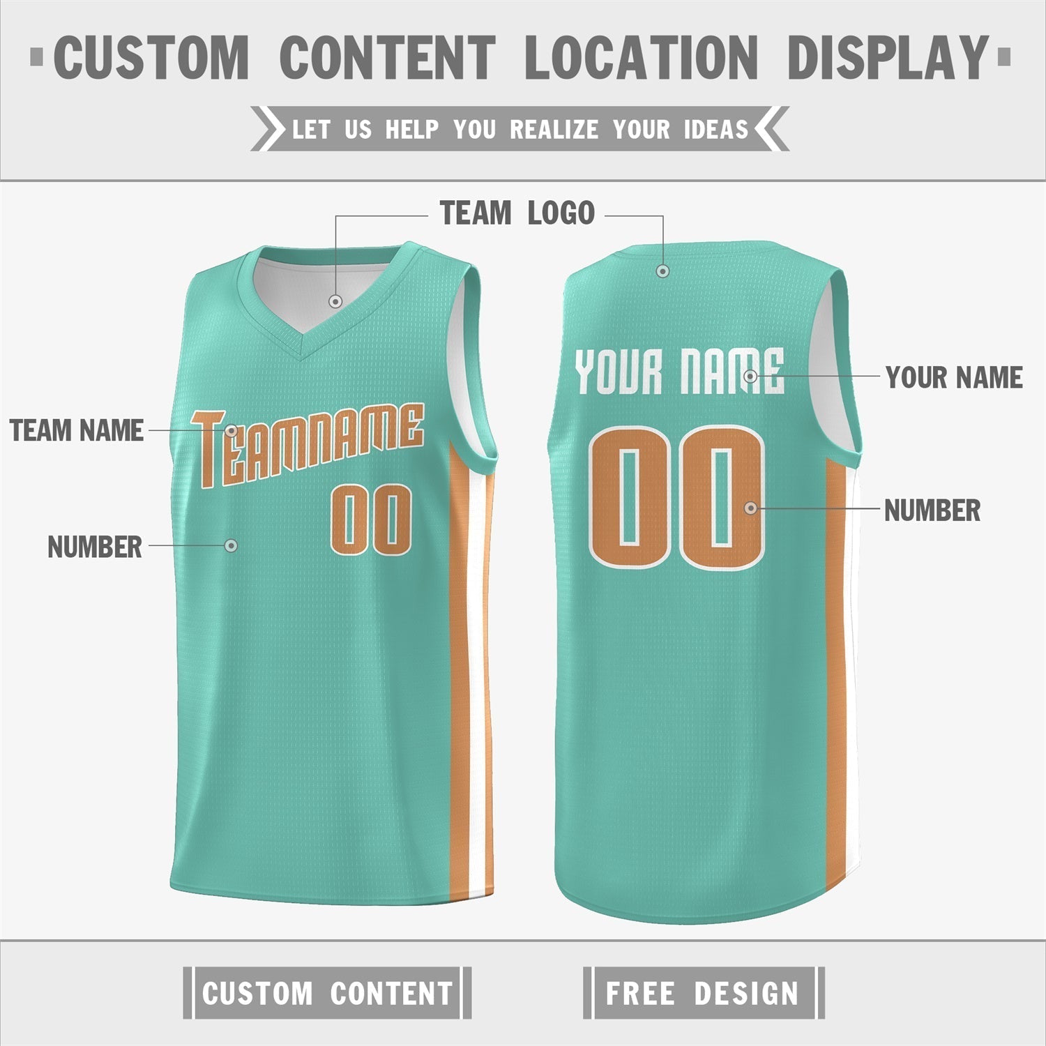 Custom White Orange Double Side Tops Basketball Jersey | KXKSHOP