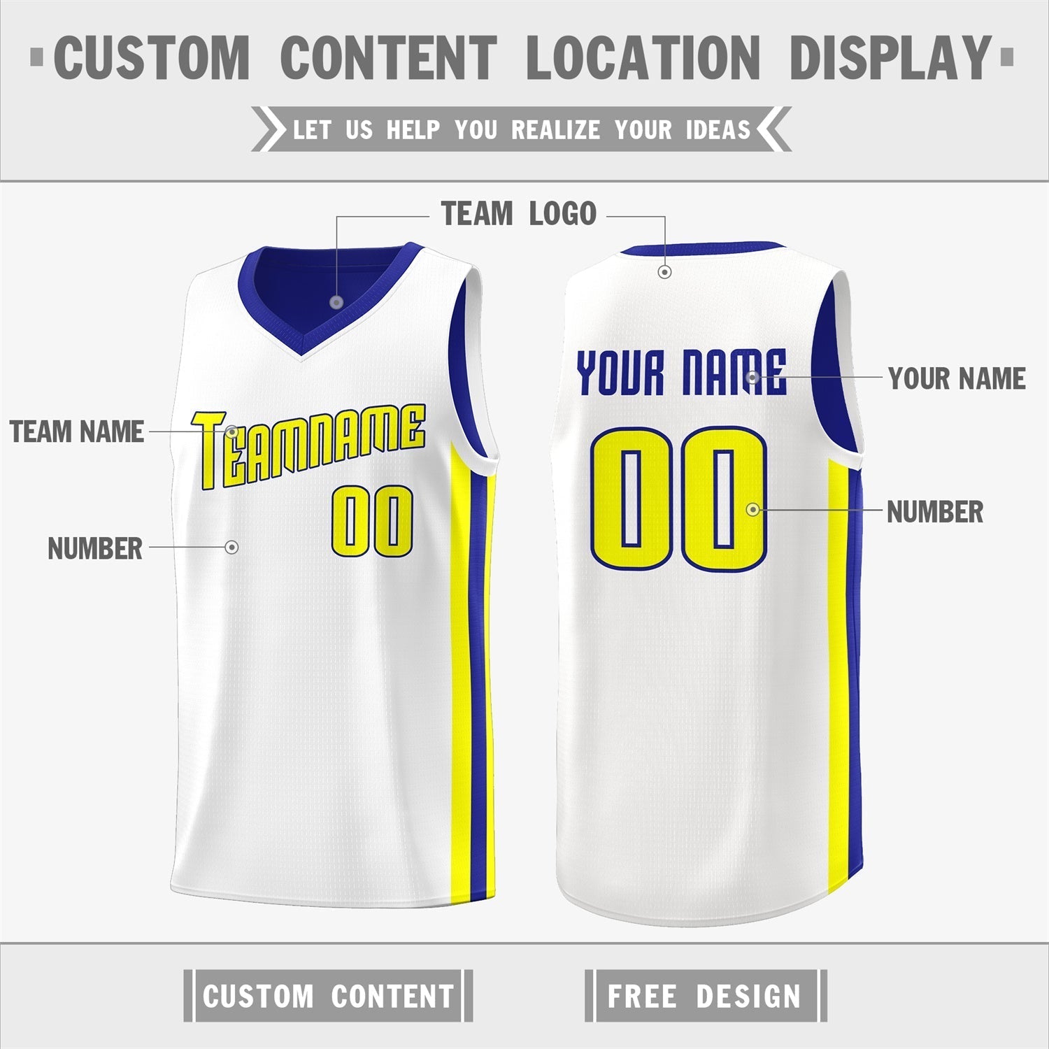 Custom White Orange Double Side Tops Basketball Jersey | KXKSHOP