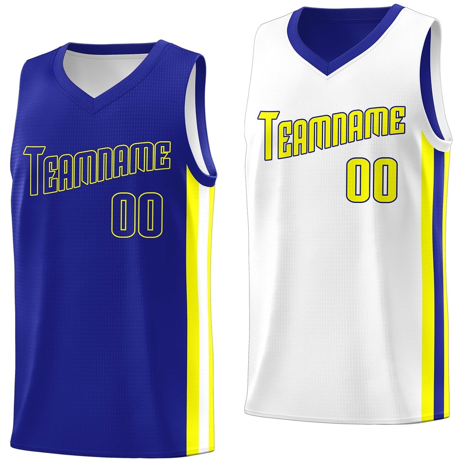 Custom White Orange Double Side Tops Basketball Jersey | KXKSHOP