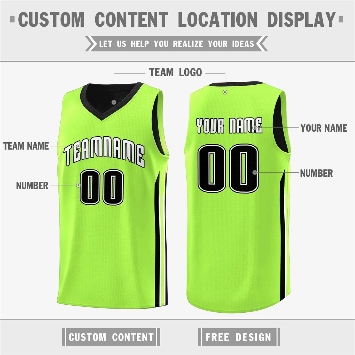 Custom Reversible Basketball Jersey Personalized Double Side Tops