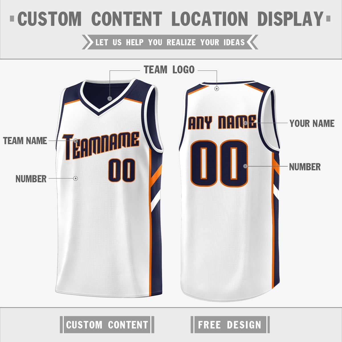 Custom Royal White-Yellow Double Side Tops Fashion Basketball Jersey | KXKSHOP